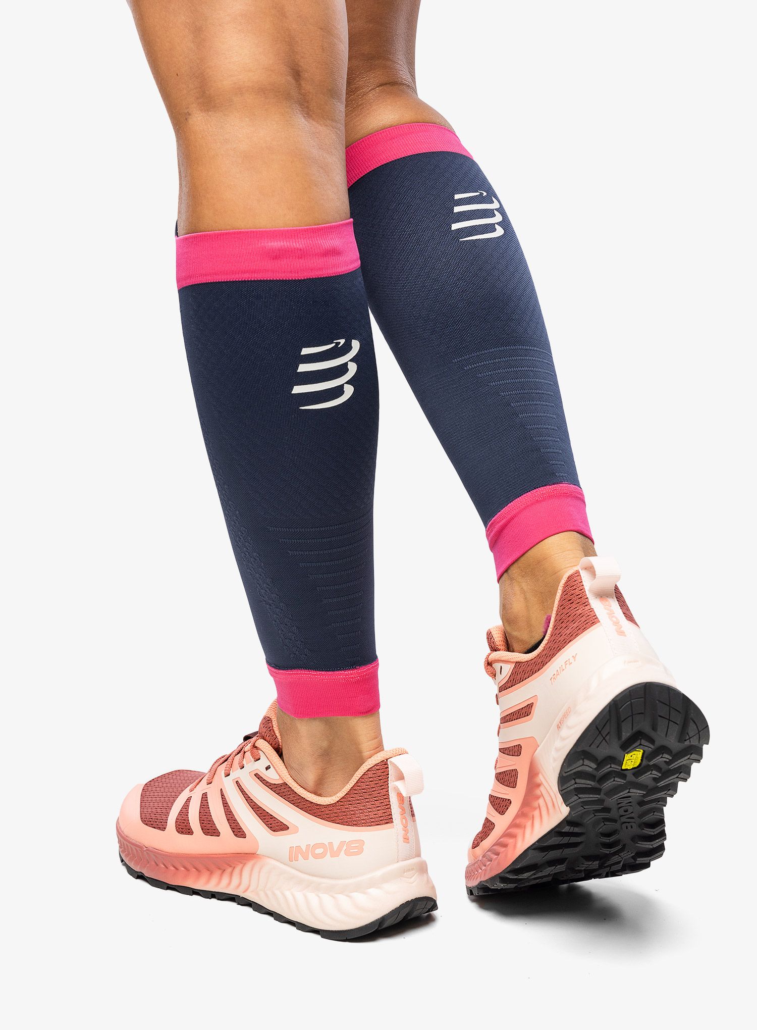 Kompresní nohavice Compressport R2 3.0 - moon indigo/magenta