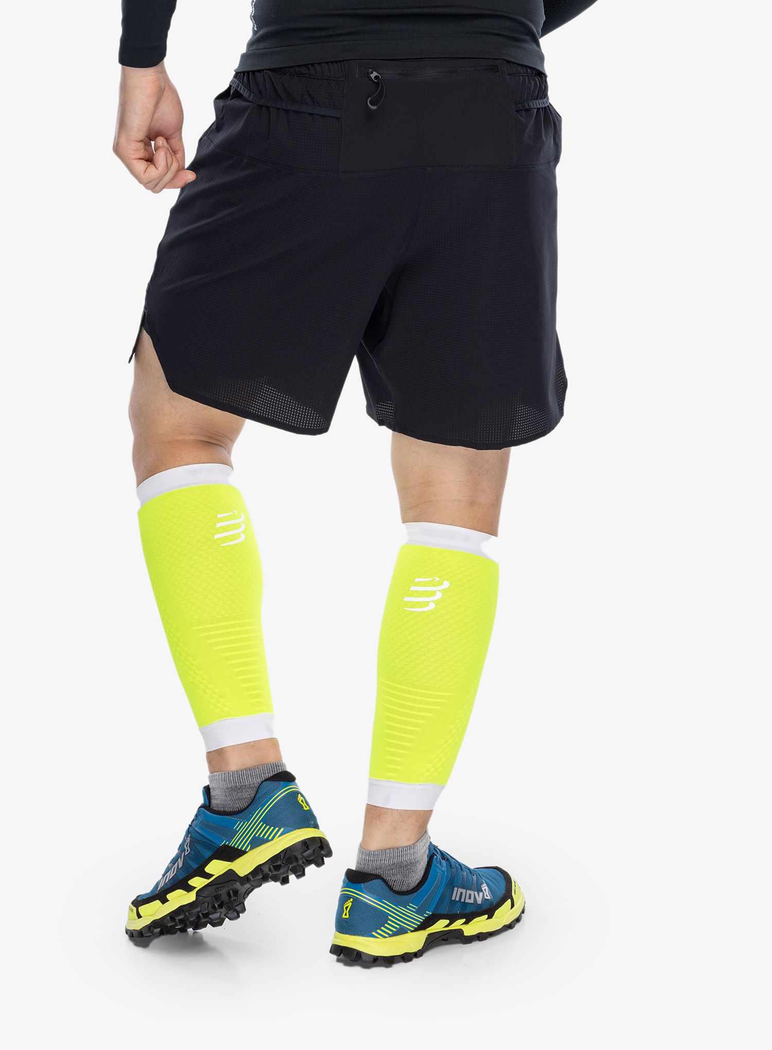 Běžecké nohavice Compressport R2 3.0 - safe yellow/white