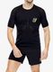 Běžecké triko Compressport Racing SS T-Shirt - black/safe yellow