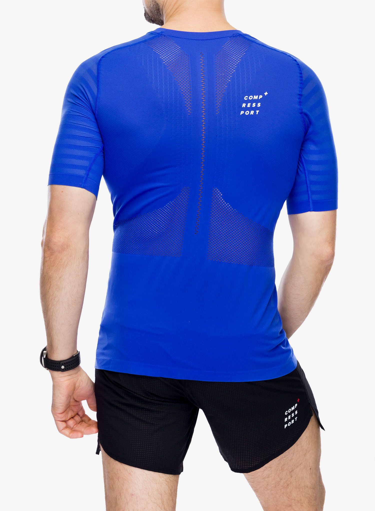 Běžecké tričko Compressport Racing SS T-Shirt - dazz blue