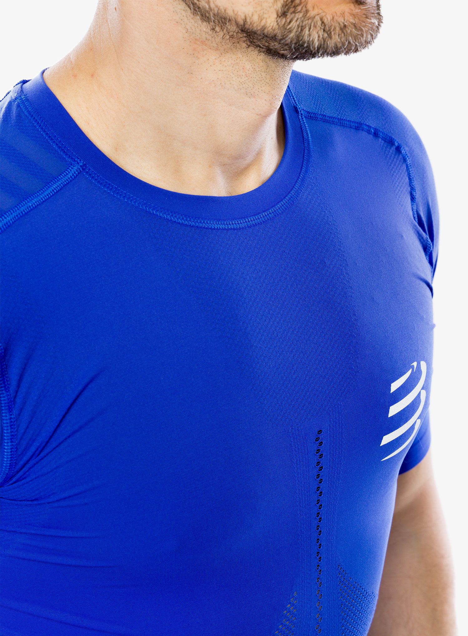 Běžecké tričko Compressport Racing SS T-Shirt - dazz blue
