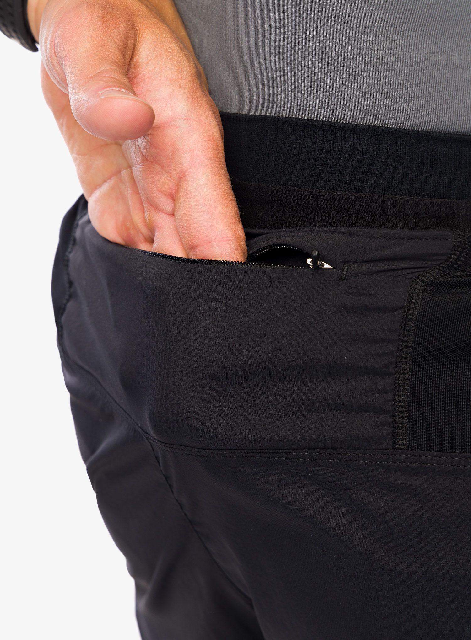 Běžecké kraťasy Compressport Trail Racing 2-in-1 Short - black