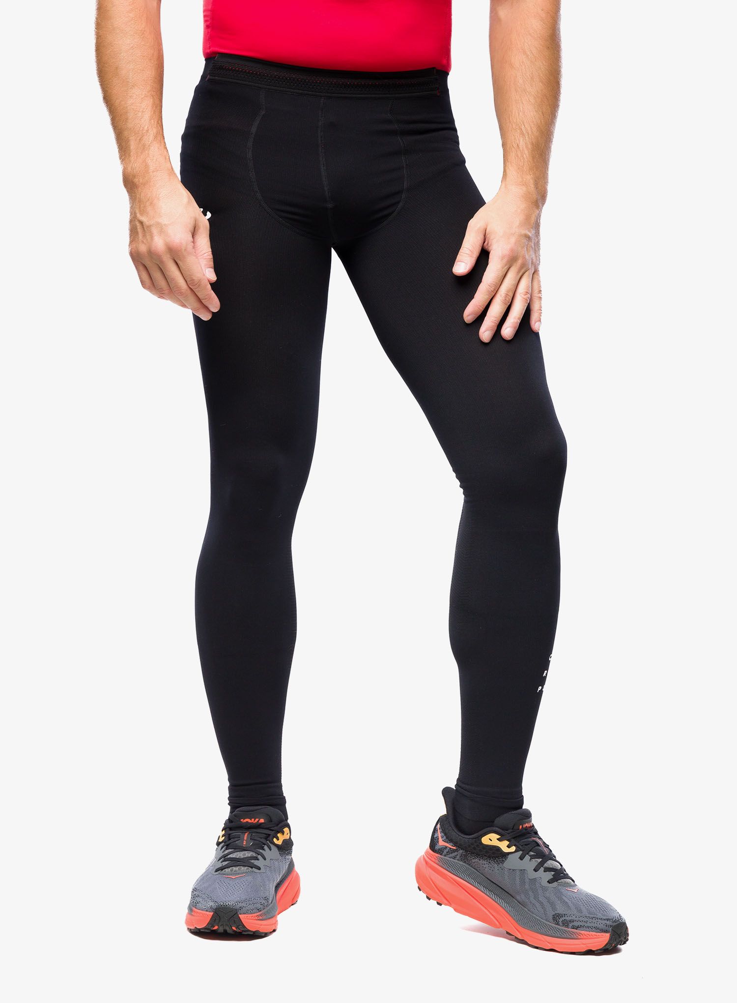 Legíny na běhání Compressport Under Control Full Tight - black