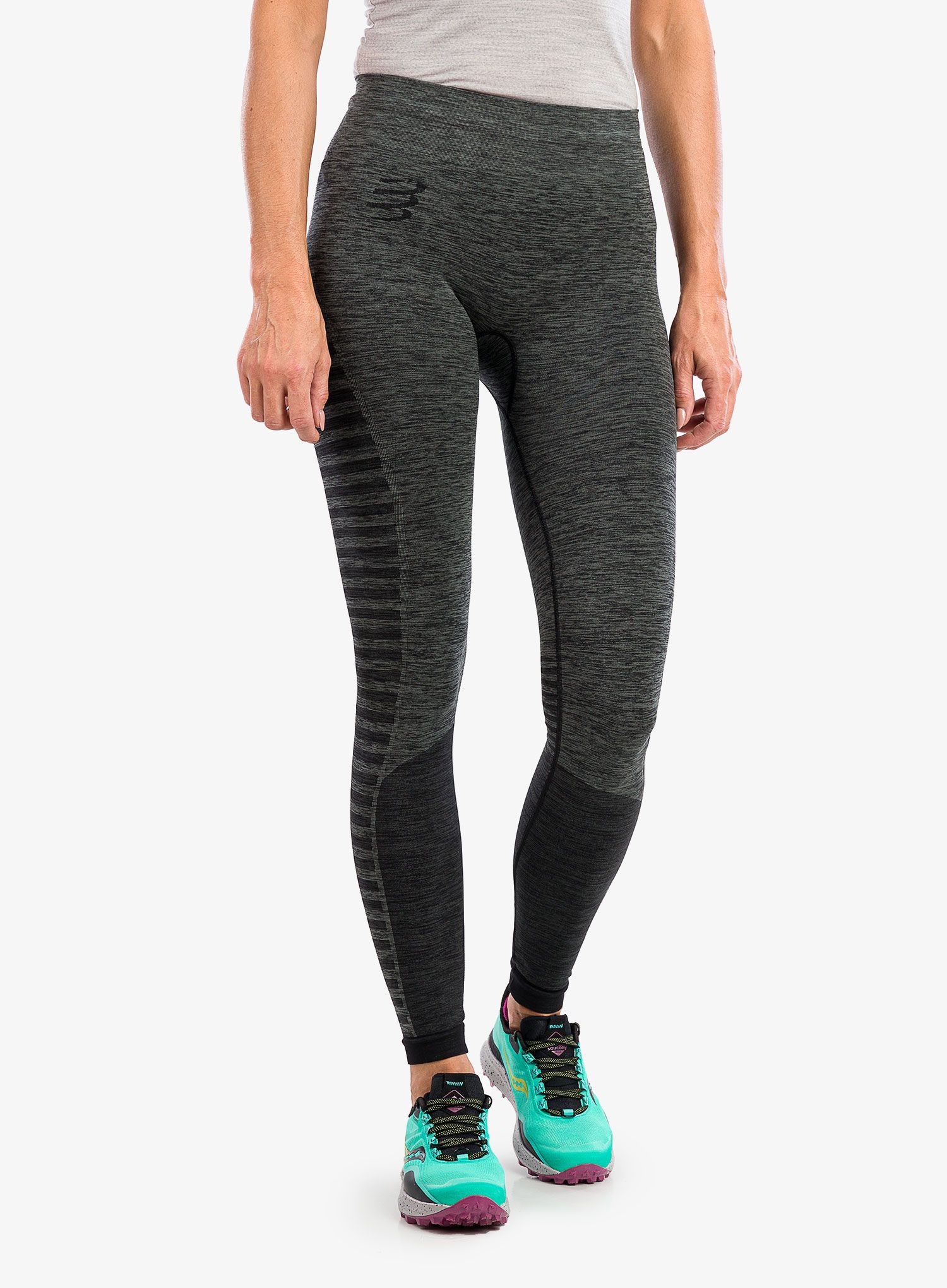 Dámské běžecké legíny Compressport Winter Run Legging - black