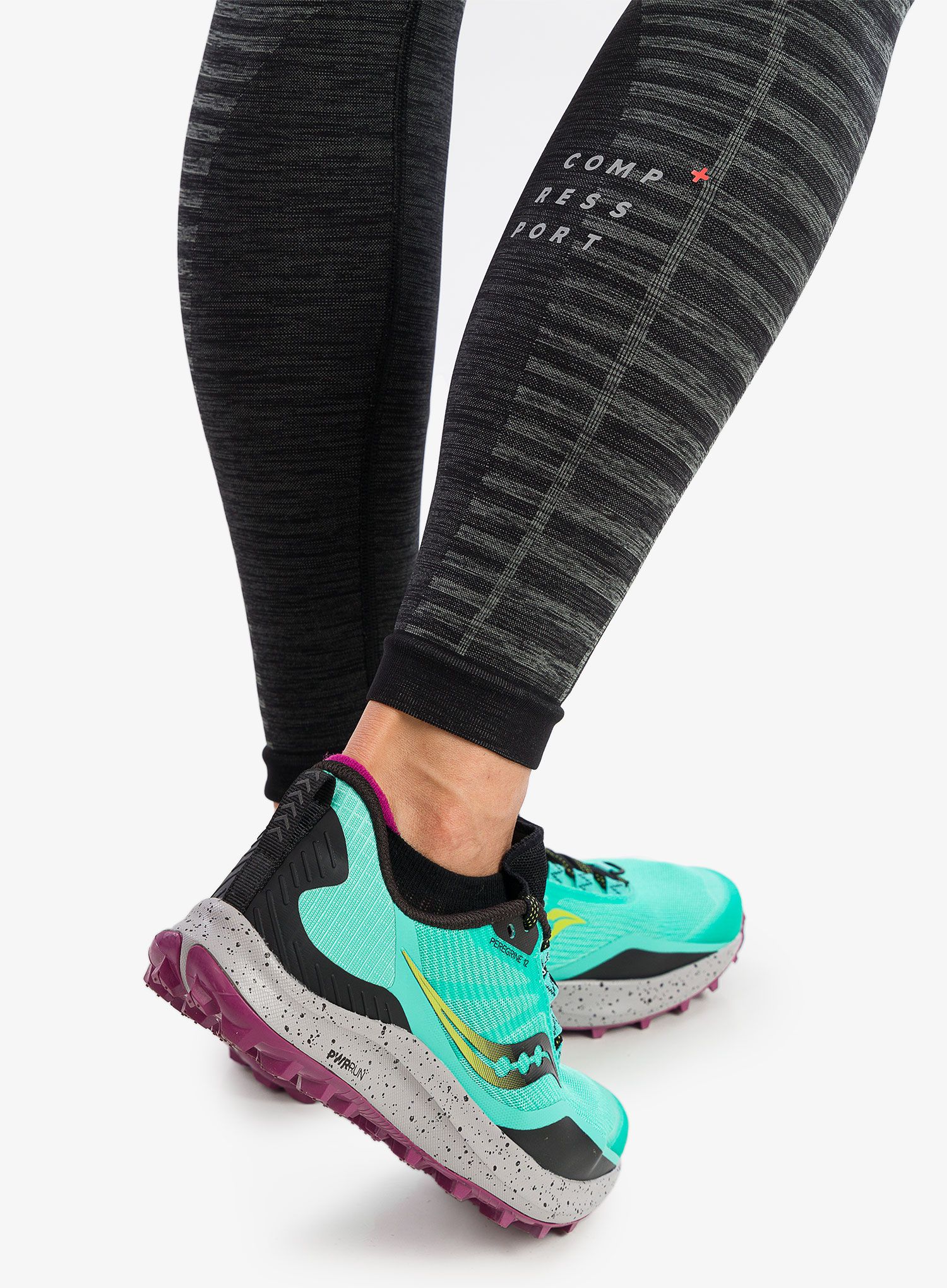 Dámské běžecké legíny Compressport Winter Run Legging - black