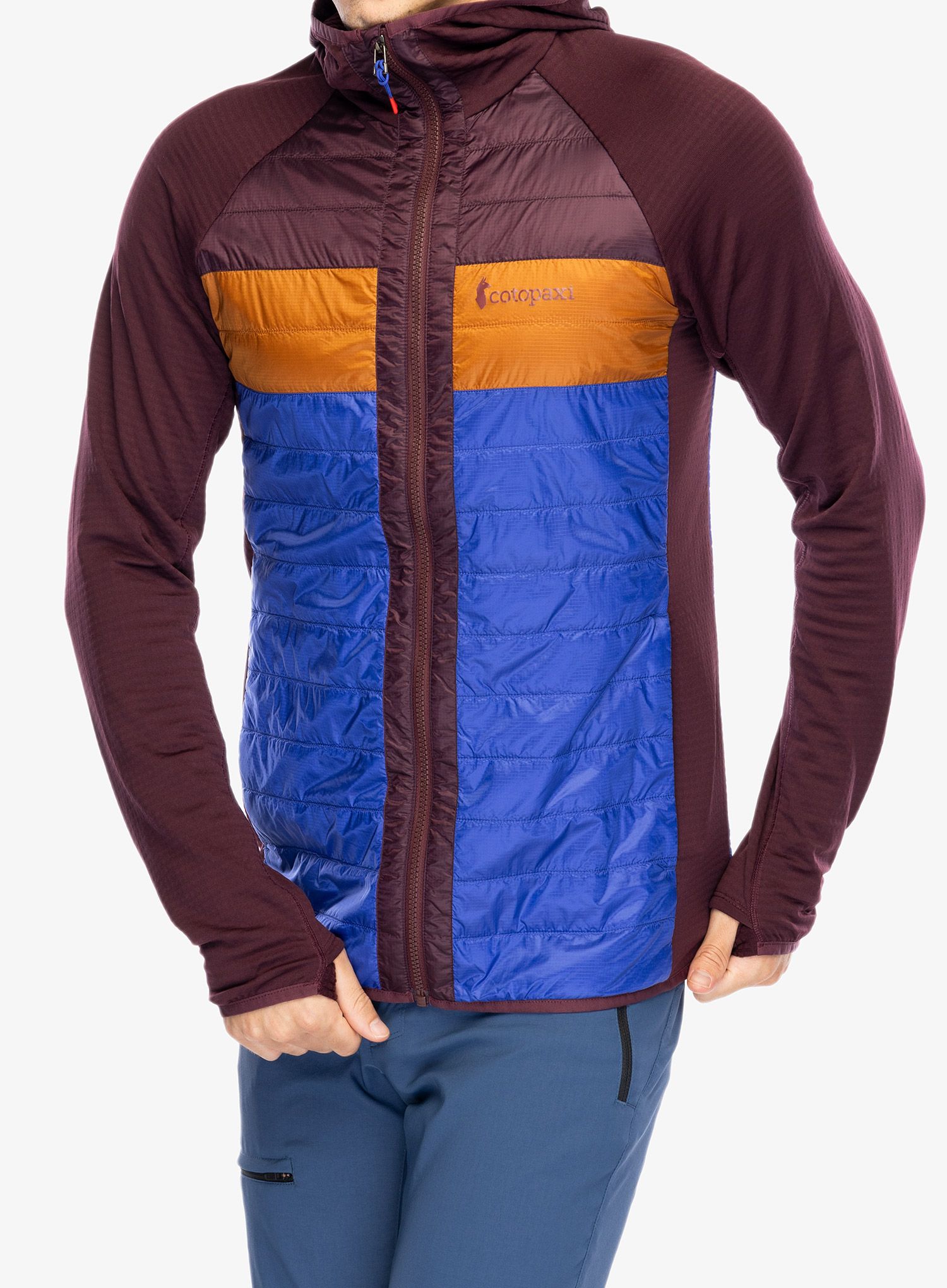 Hybridní bunda Cotopaxi Capa Hybrid Insulated Hooded Jacket - wine/blue violet