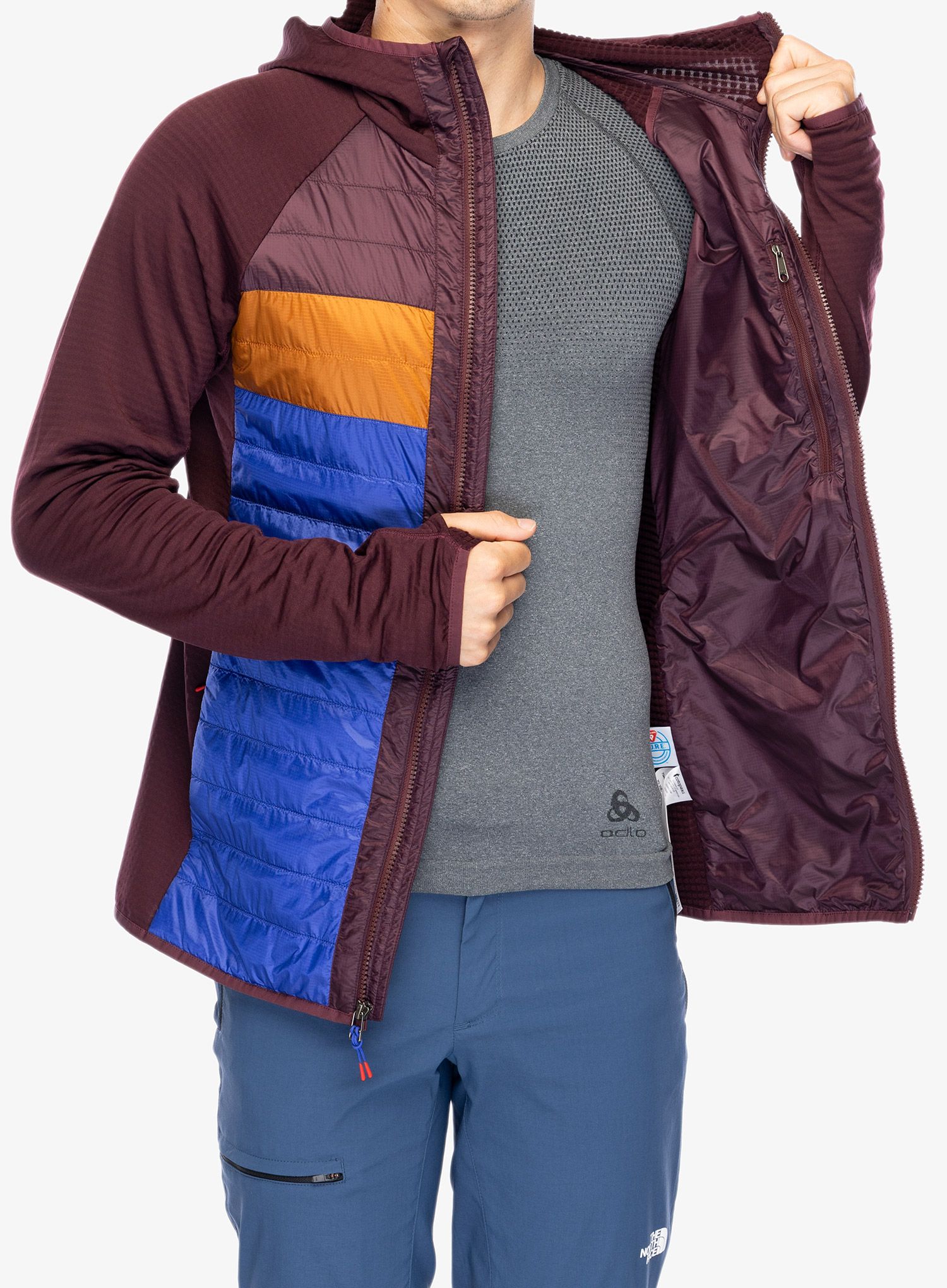 Hybridní bunda Cotopaxi Capa Hybrid Insulated Hooded Jacket - wine/blue violet
