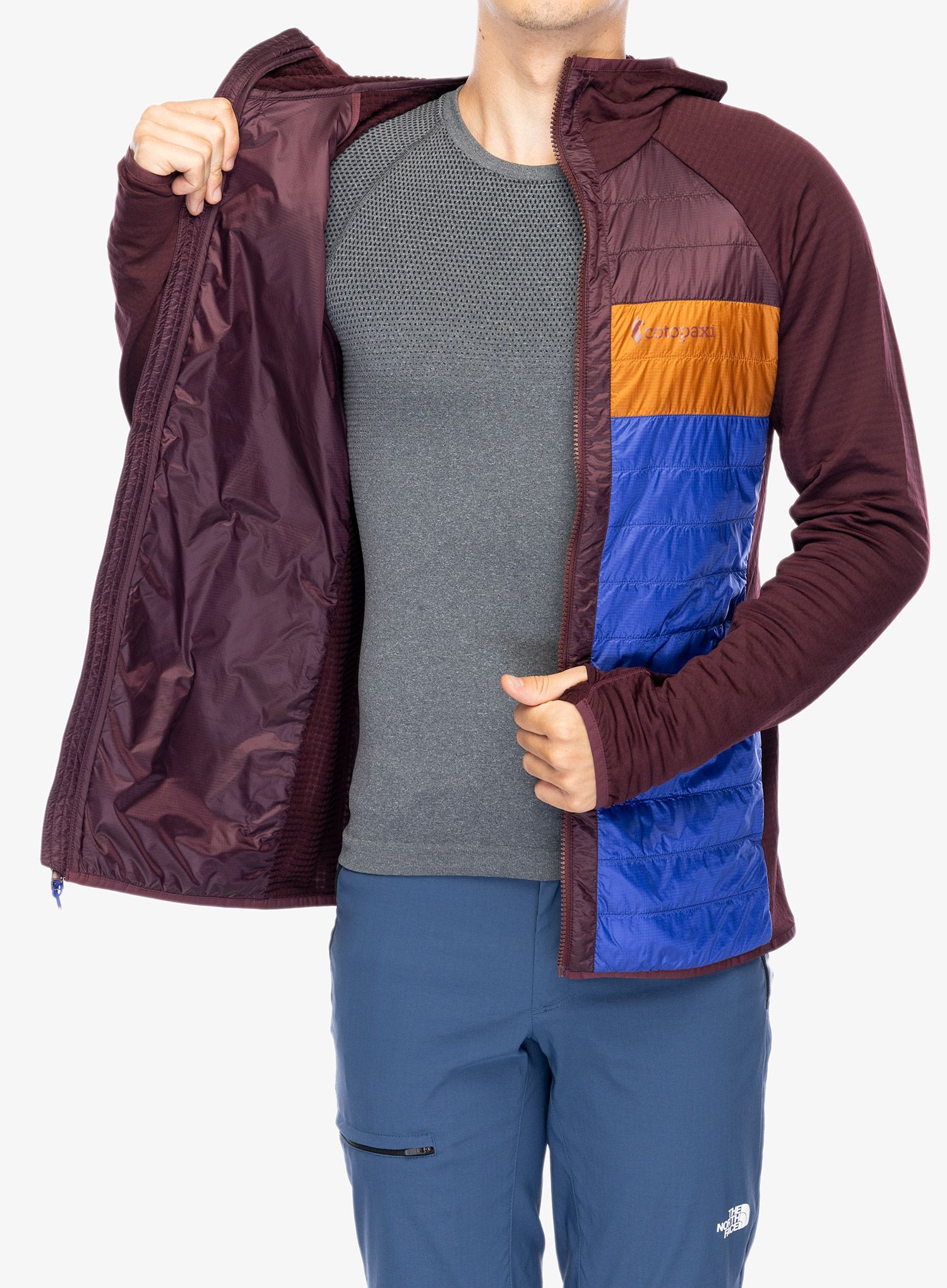 Hybridní bunda Cotopaxi Capa Hybrid Insulated Hooded Jacket - wine/blue violet