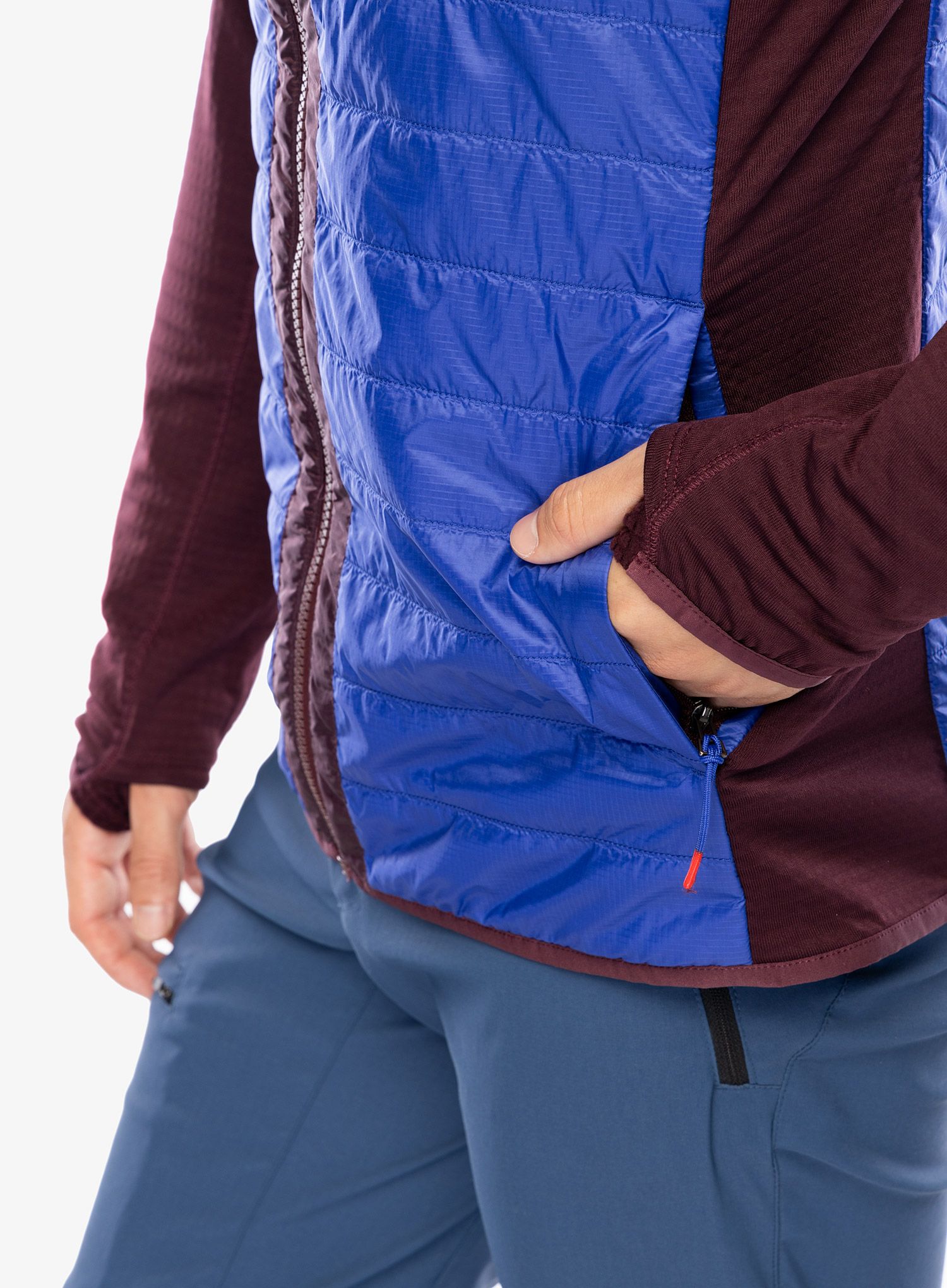 Hybridní bunda Cotopaxi Capa Hybrid Insulated Hooded Jacket - wine/blue violet