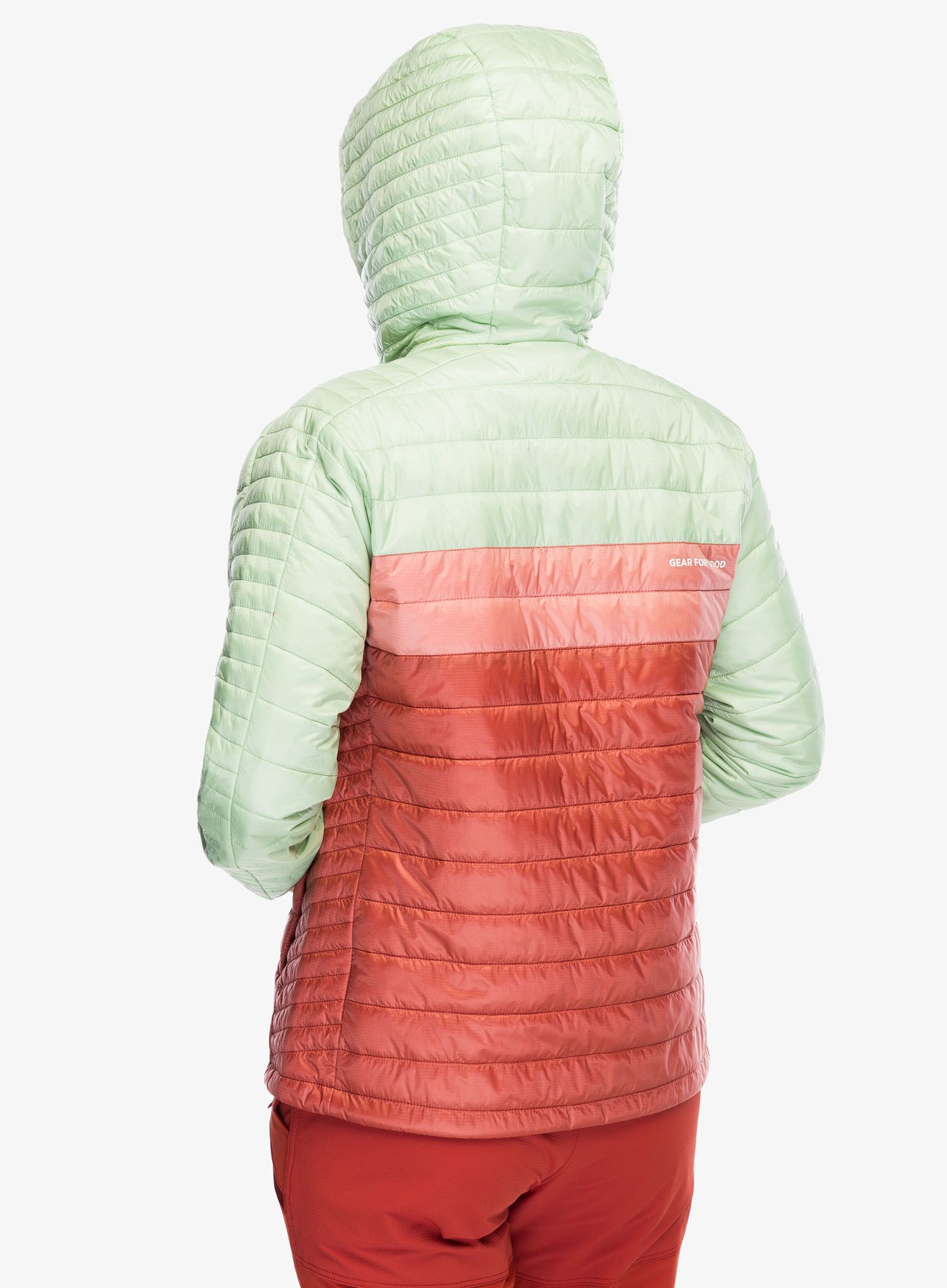 Zateplená bunda dámská Cotopaxi Capa Insulated Hooded Jacket - green tea/faded brick