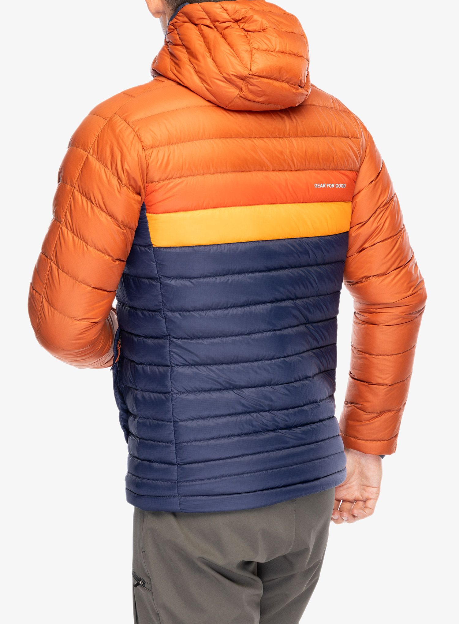 Péřová bunda Cotopaxi Fuego Down Hooded Jacket - spice/maritime