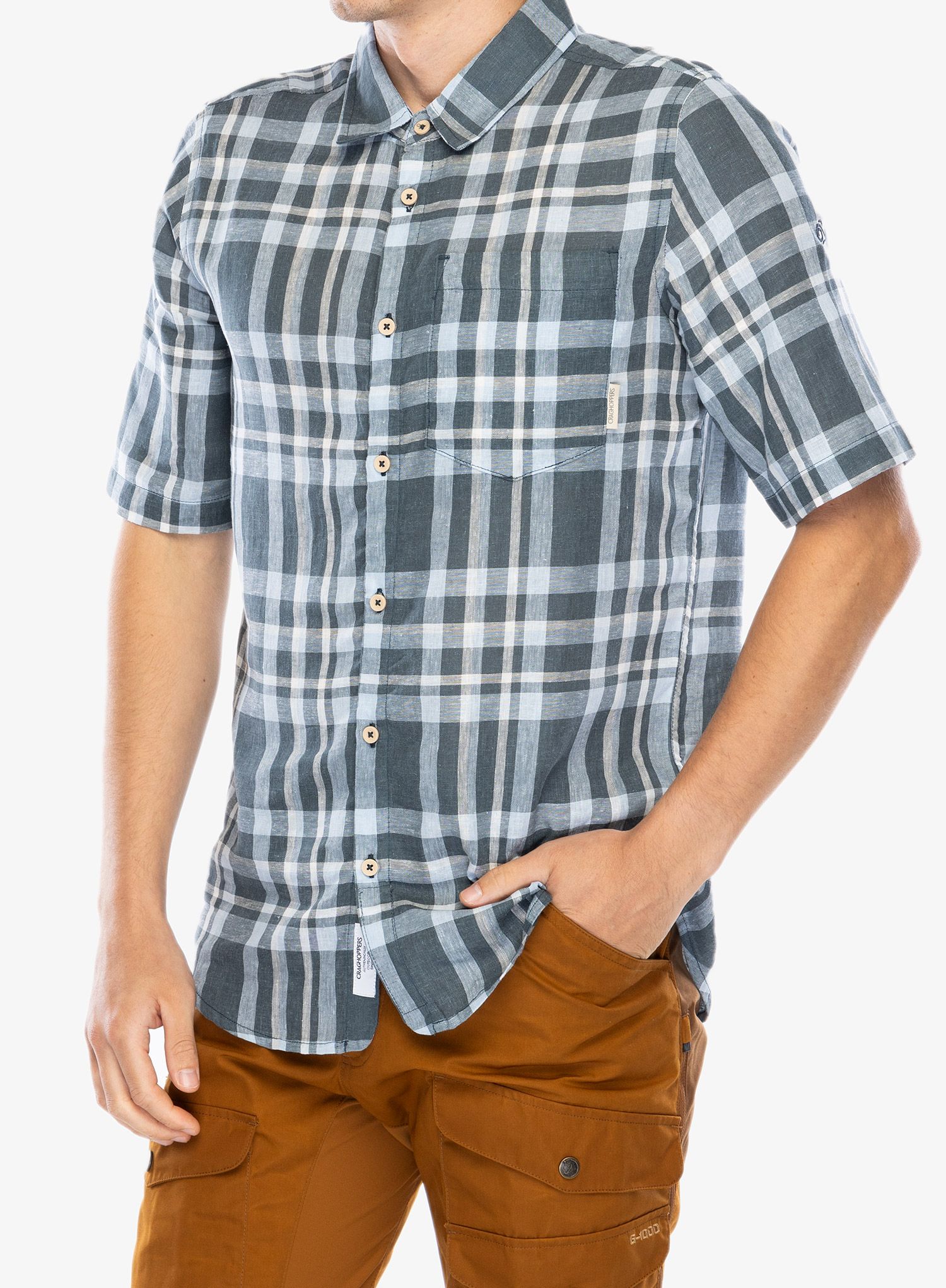 Košile Craghoppers Cartwright SS Shirt - blue stone check