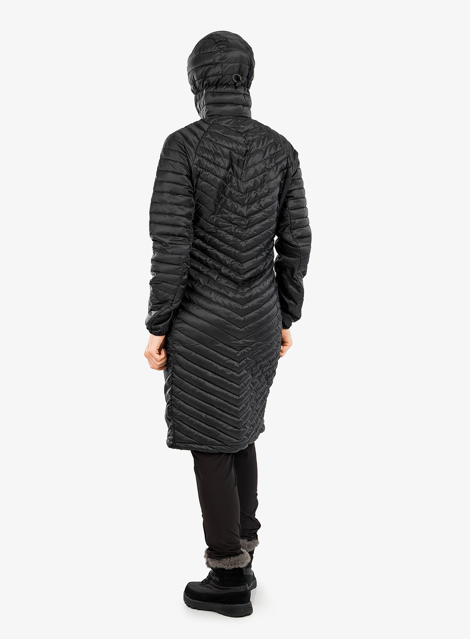 Dámský kabát Craghoppers Expolite Long Hooded Jacket - black/black