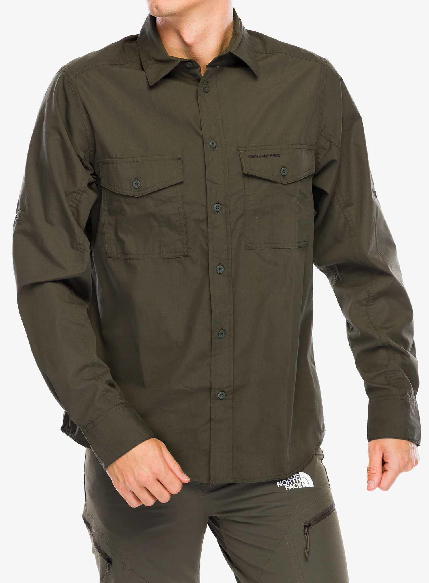Turistická košile Craghoppers Kiwi LS Shirt - woodland green