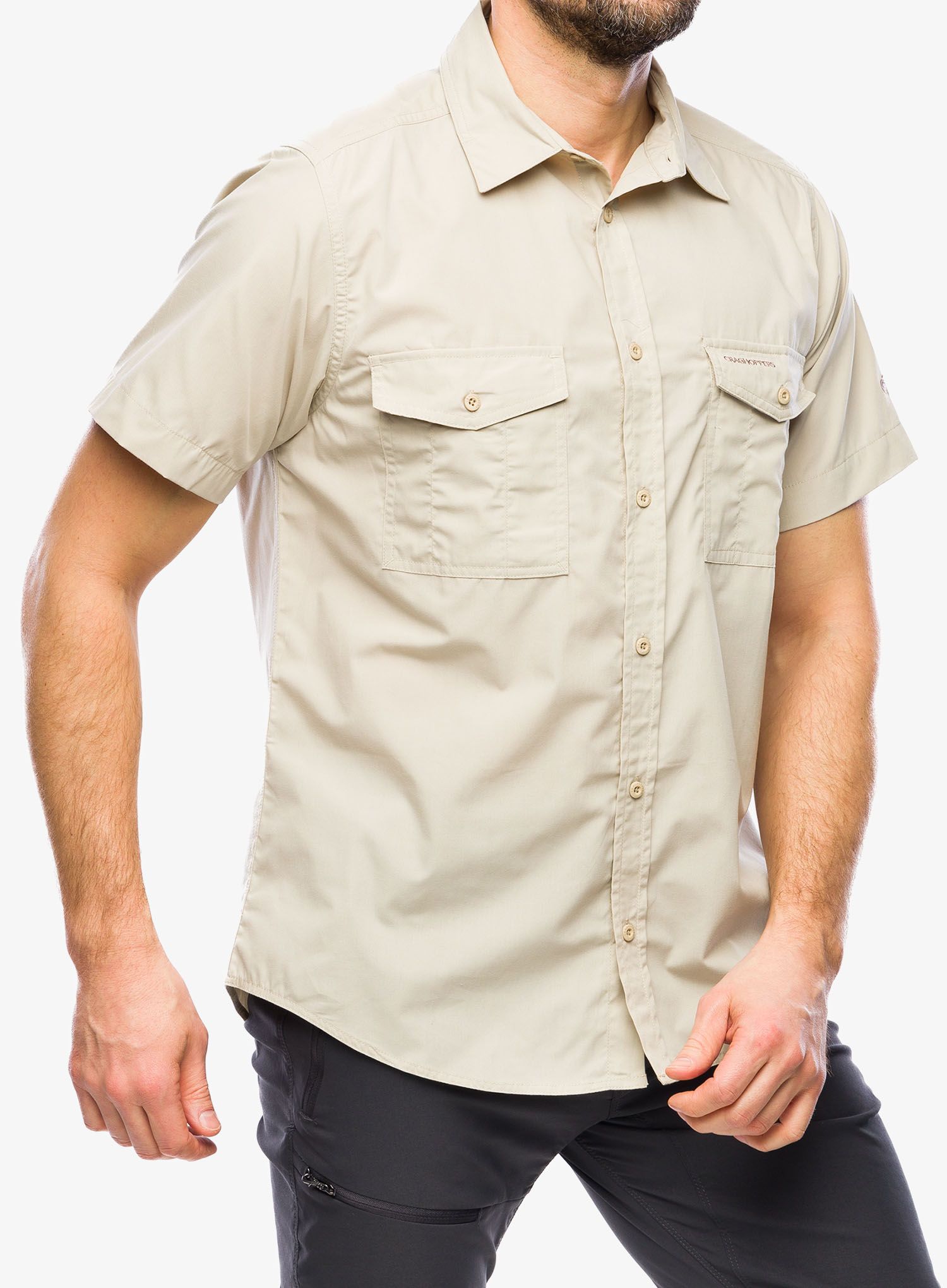 Košile Craghoppers Kiwi SS Shirt - oatmeal
