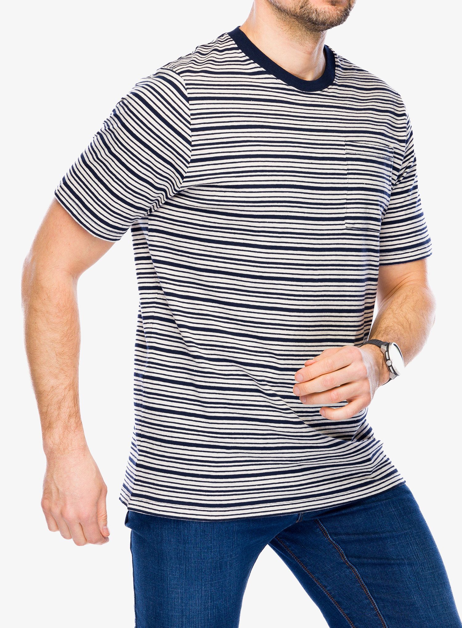 Bavlněné tričko Craghoppers Mollugo SS T-Shirt - blue navy stripe