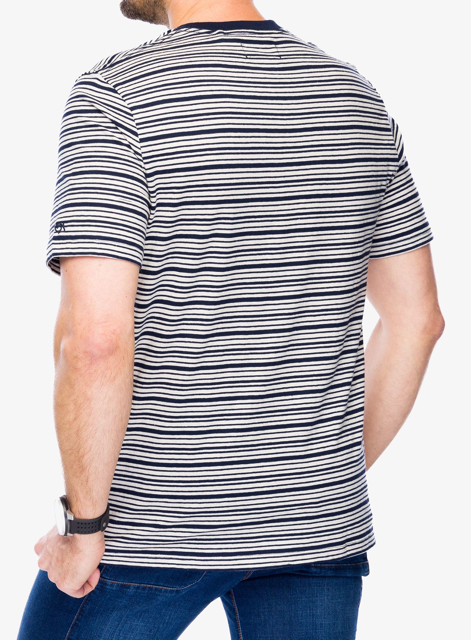 Bavlněné tričko Craghoppers Mollugo SS T-Shirt - blue navy stripe