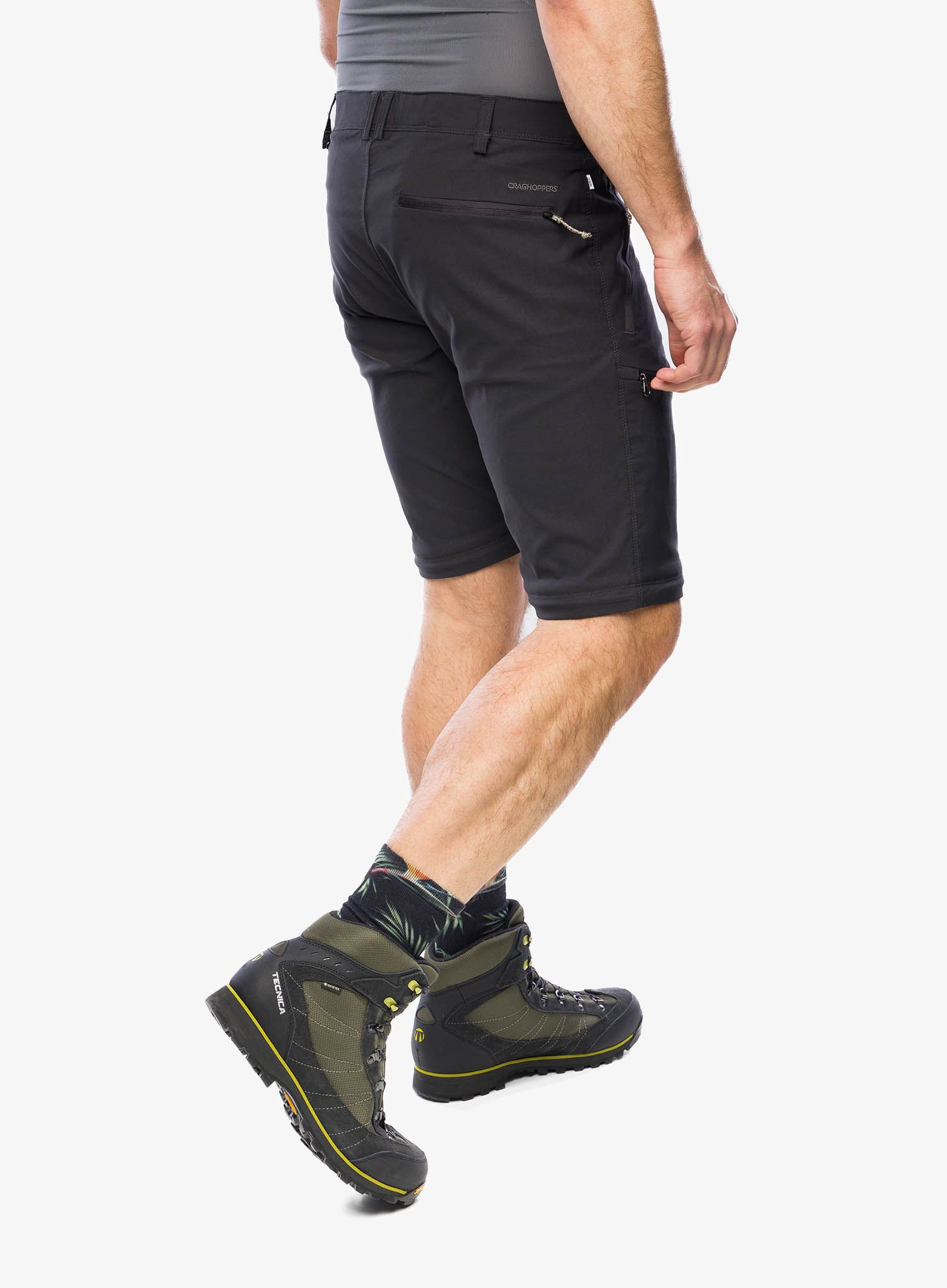Turistické kalhoty Craghoppers NosiLife Pro Convertible Trouser III - black pepper