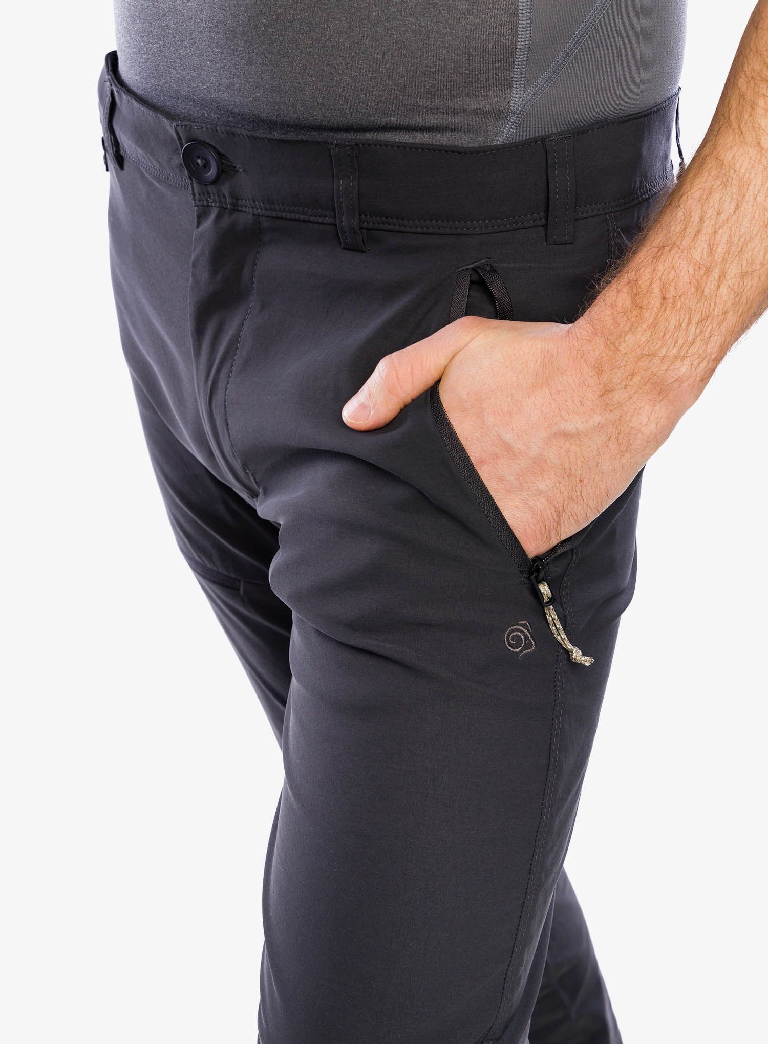 Turistické kalhoty Craghoppers NosiLife Pro Convertible Trouser III - black pepper