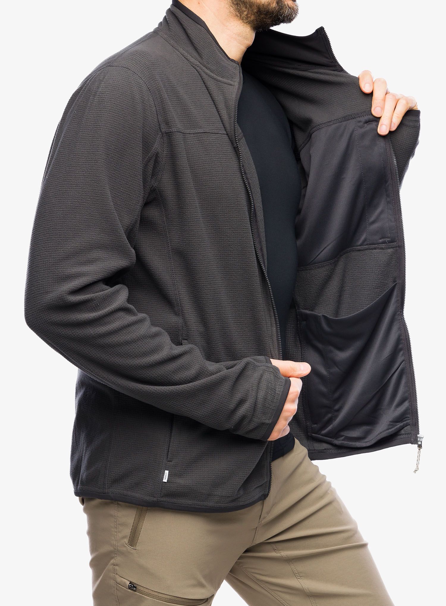Rozepínací mikina Craghoppers NosiLife Spry Jacket - black pepper