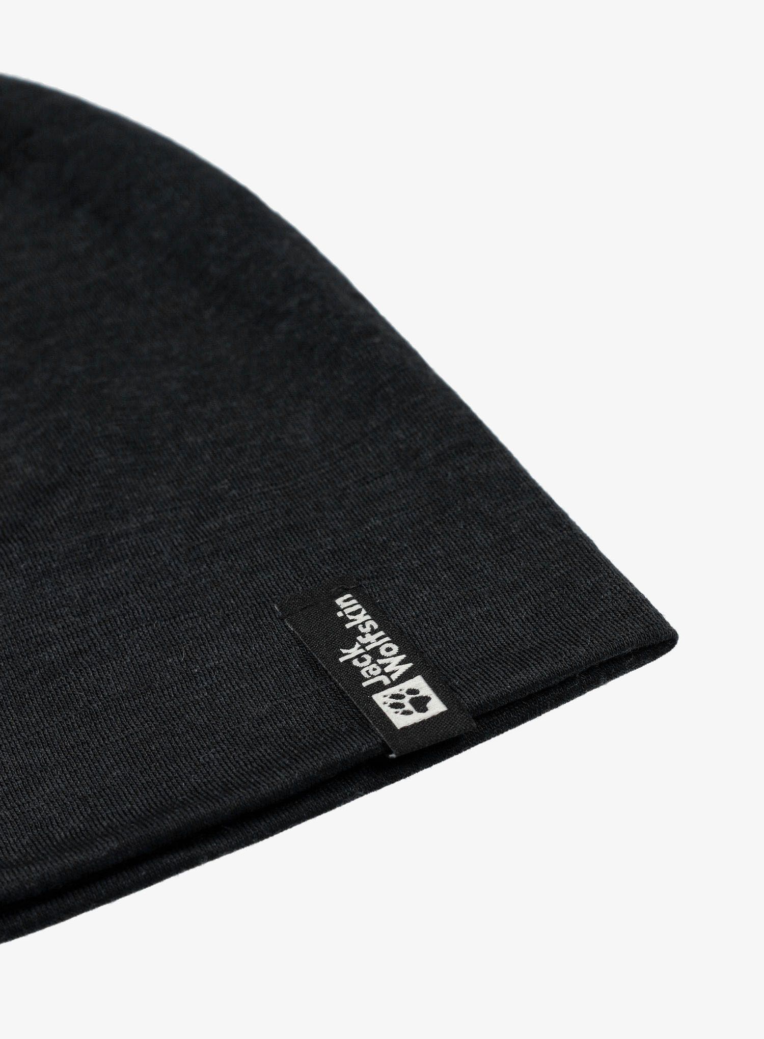Funkční čepice Jack Wolfskin Merino Beanie - black