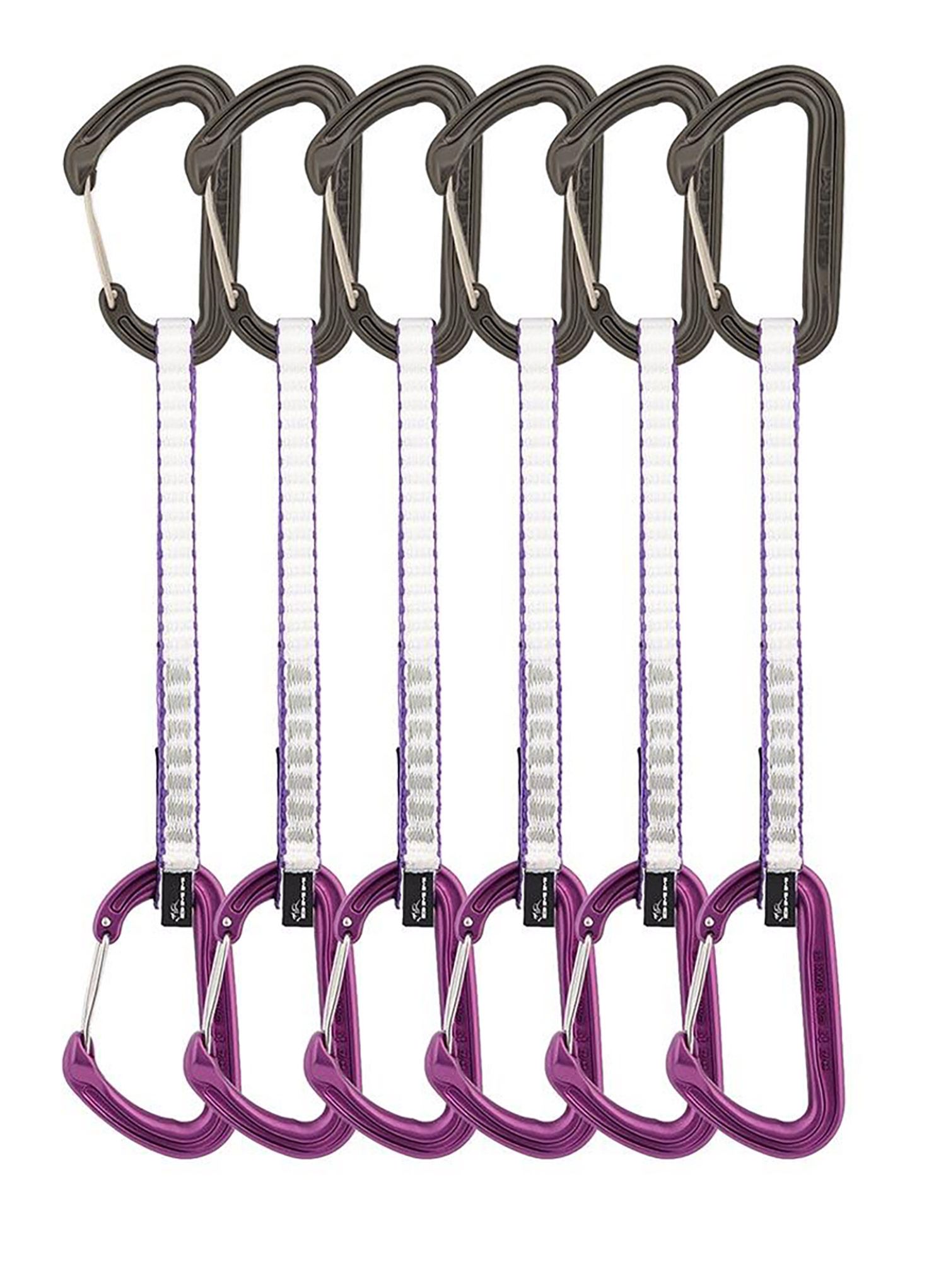 Lezecké expresky DMM Chimera Quickdraw 18 cm 6-pack - purple