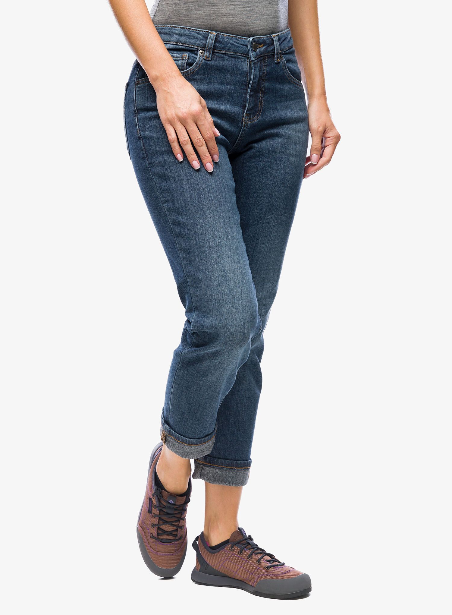 Kalhoty dámské DUER Fireside Denim Girlfriend - lakeshore