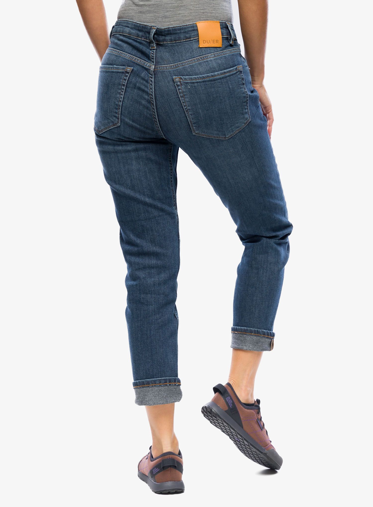 Kalhoty dámské DUER Fireside Denim Girlfriend - lakeshore