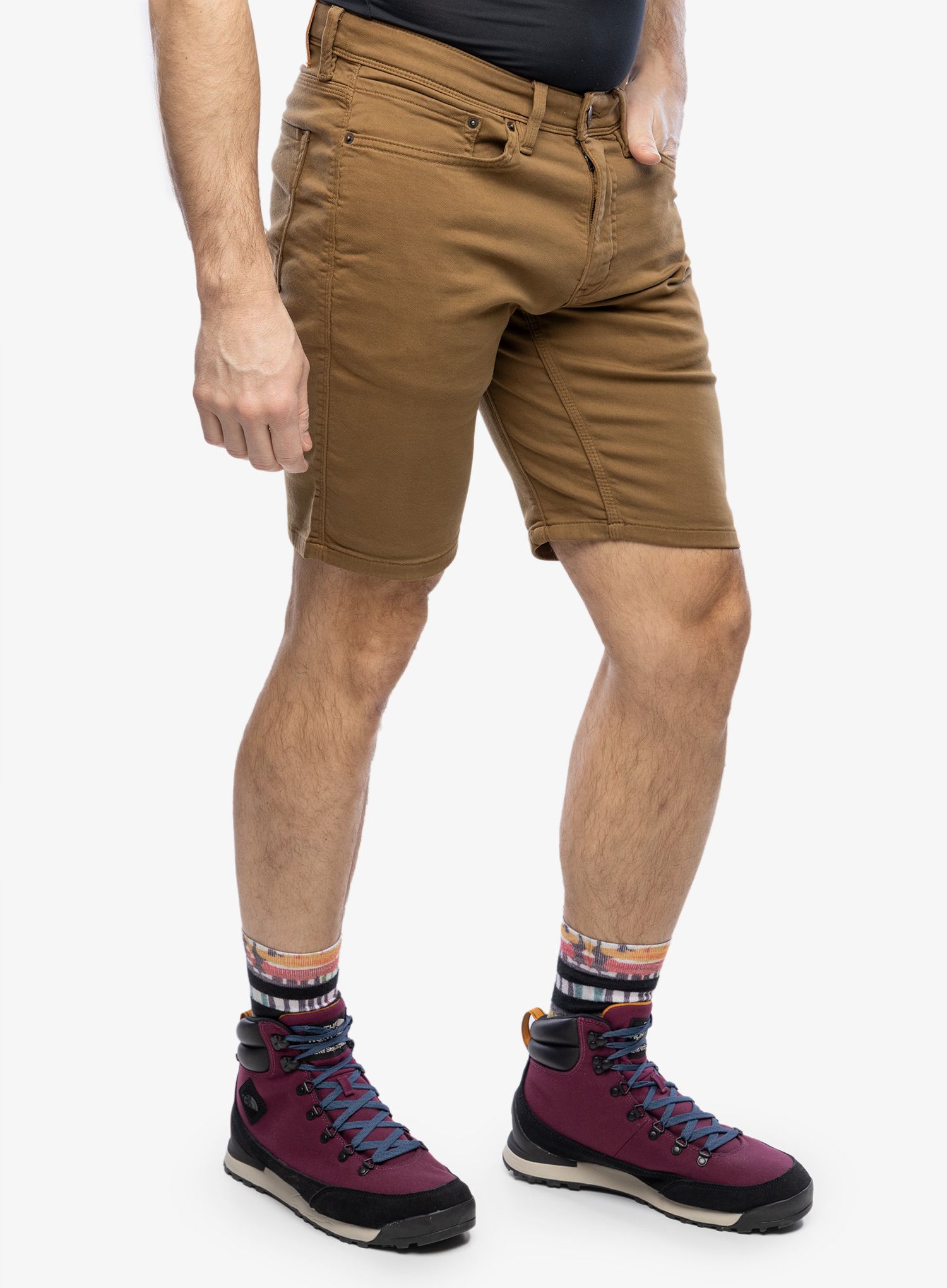 Kraťasy DUER No Sweat Slim Short - tobacco