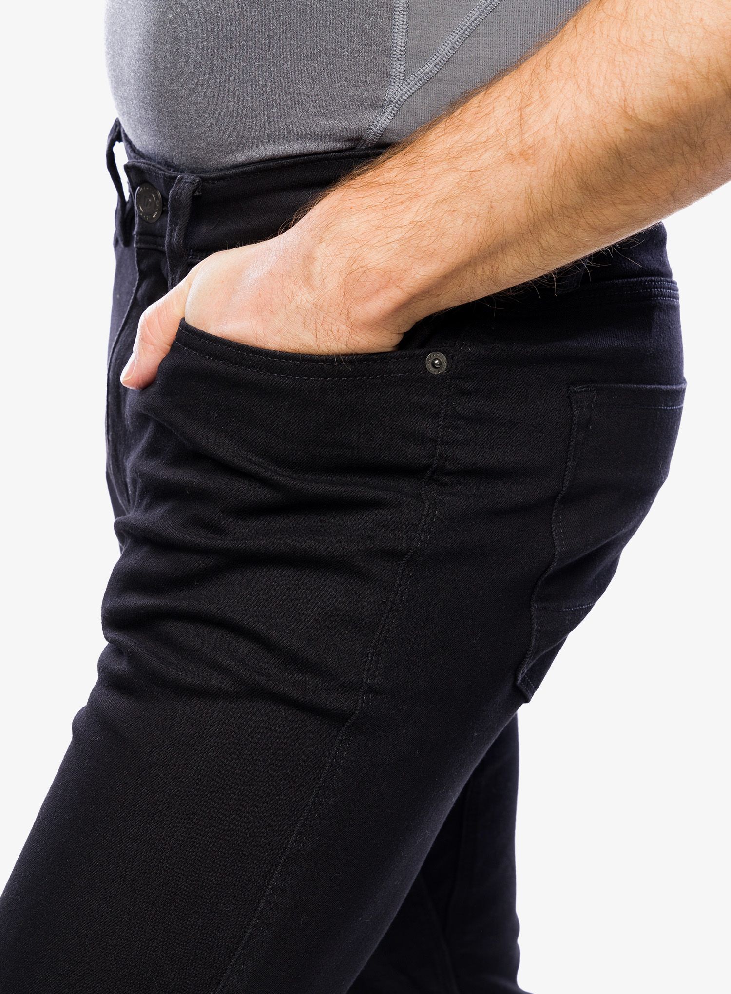 Kalhoty DUER Performance Denim Slim - black