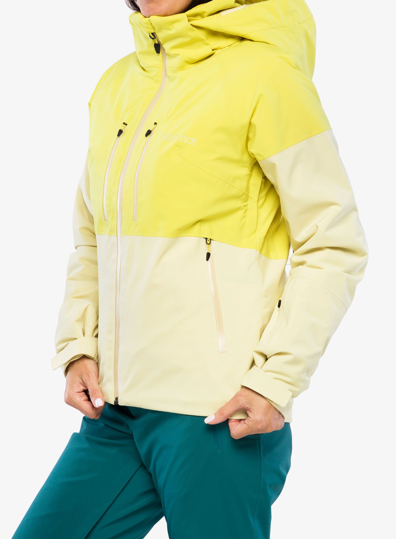 Dámská lyžařská bunda Marmot Pace Jacket - limelight/wheat
