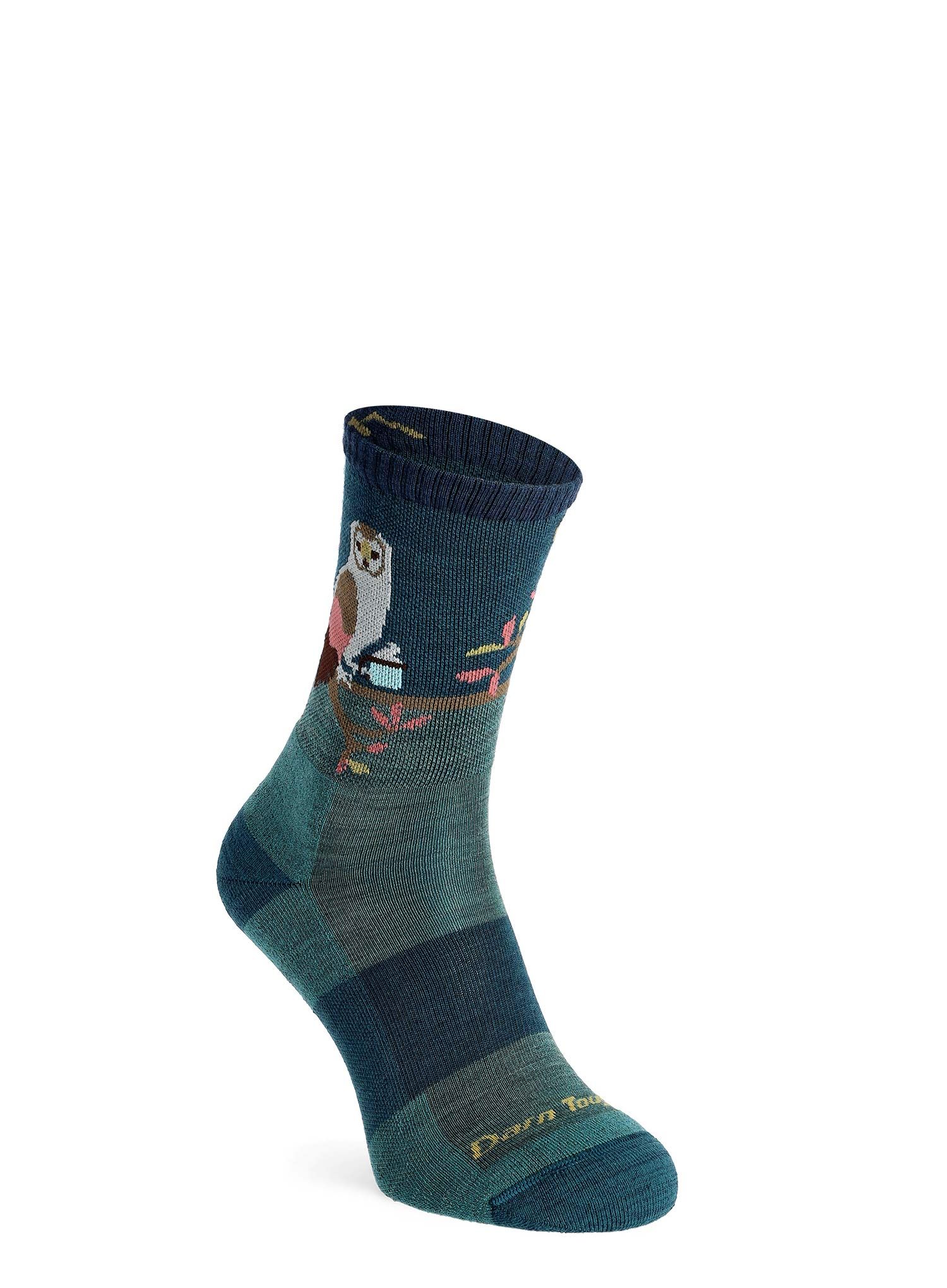 Dámské ponožky Darn Tough Critter Club Micro Crew Lightweight with Cushion - teal