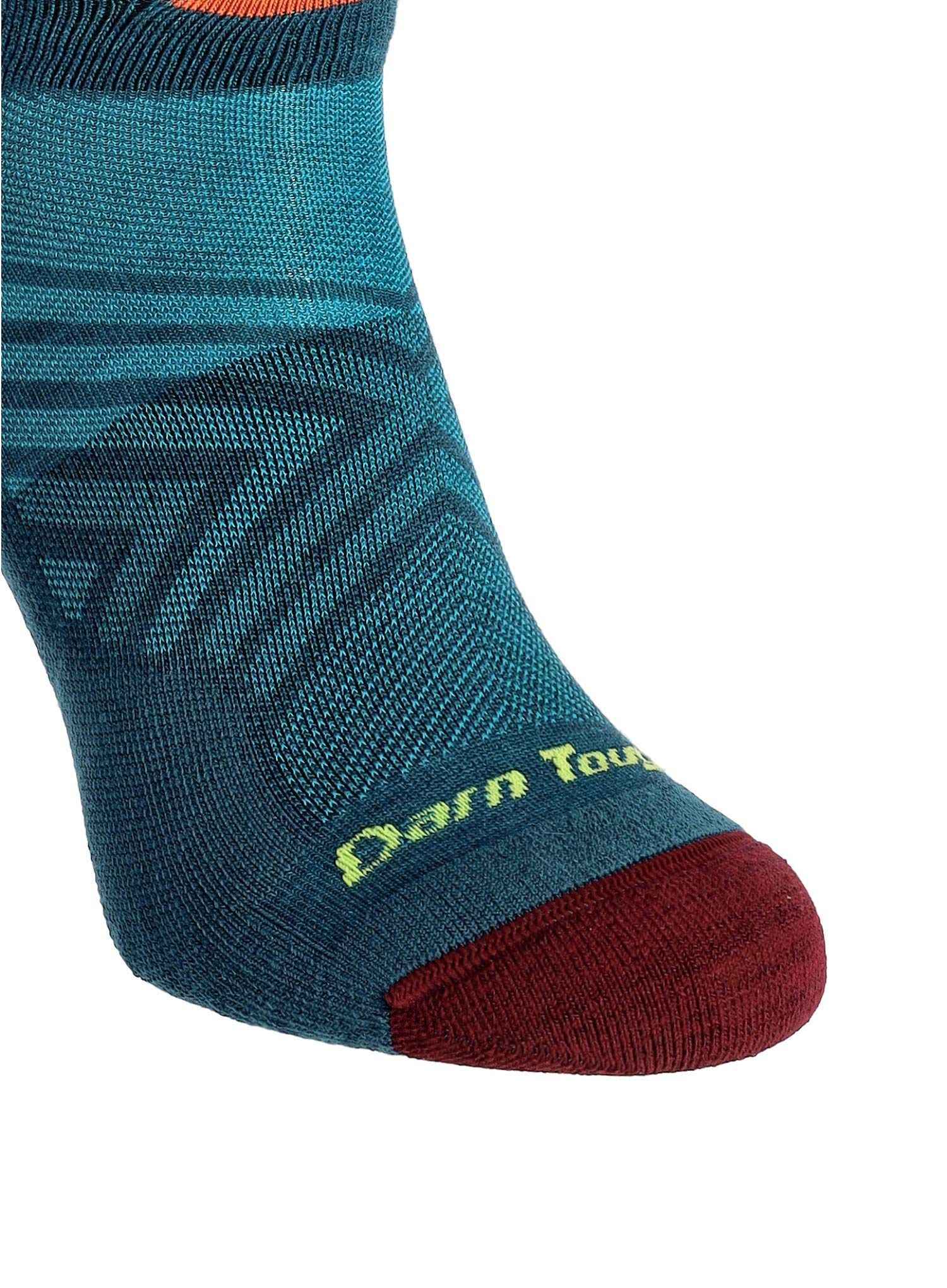 Ponožky na běhání Darn Tough Run No Show Tab Ultra-Lightweight with Cushion - dark teal