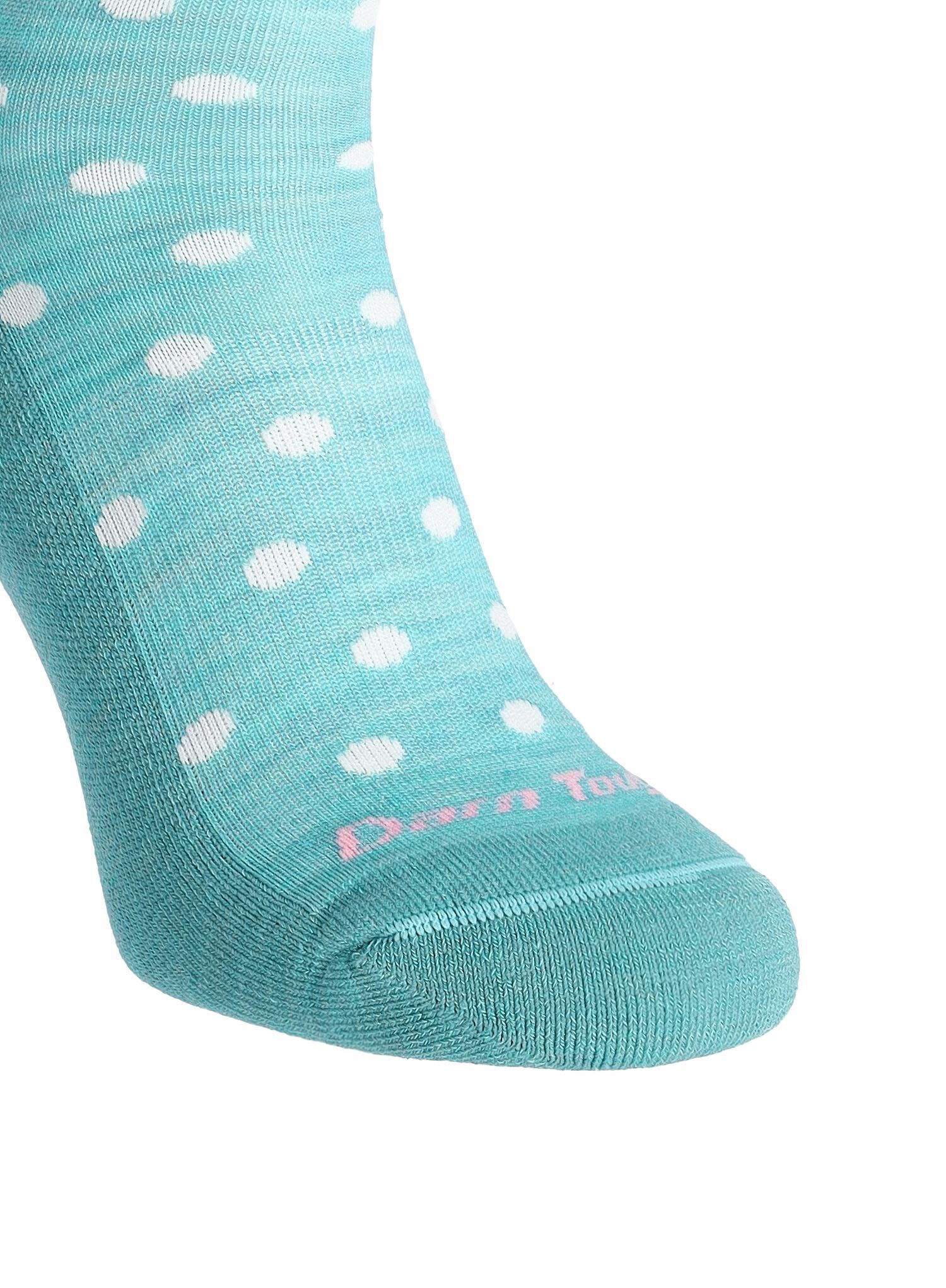 Merino ponožky dámské Darn Tough Wild Life Crew Lightweight with Cushion - aqua