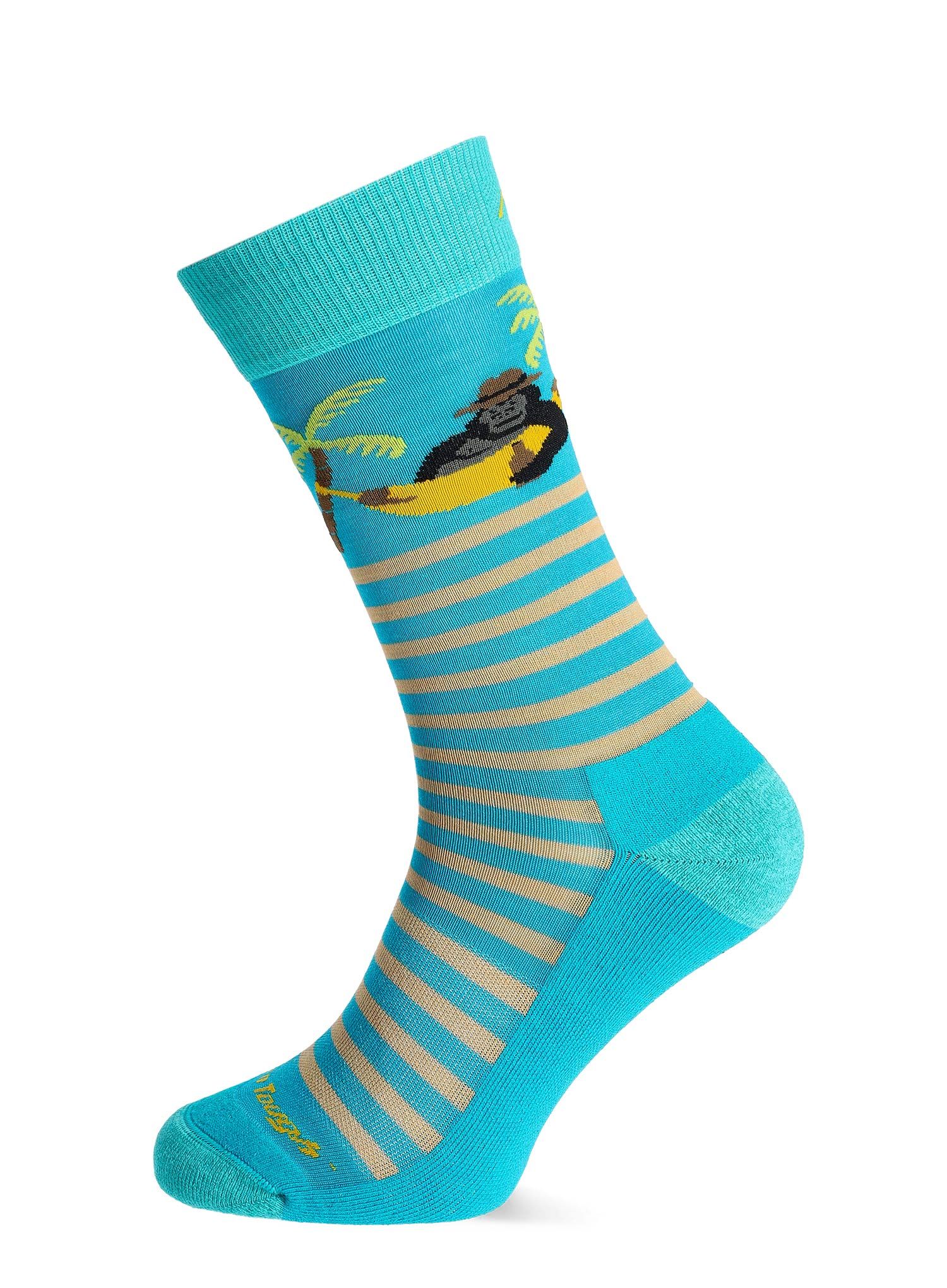 Merino ponožky Darn Tough Wild Life Crew Lightweight with Cushion - ocean