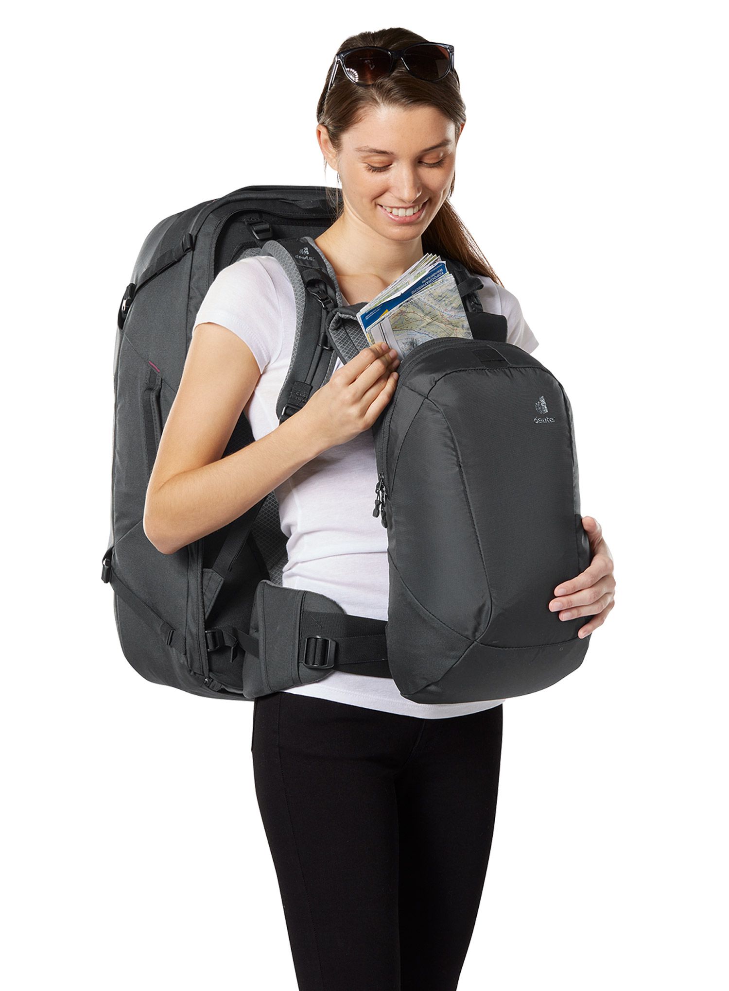 Cestovní batoh dámský Deuter AViANT Access Pro 55 SL - blk