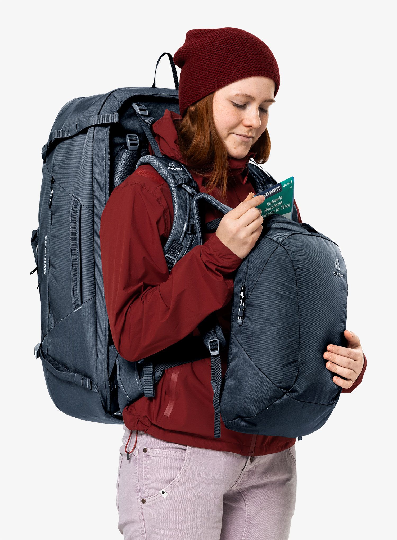 Cestovní batoh dámský Deuter Access Pro 60 SL - black