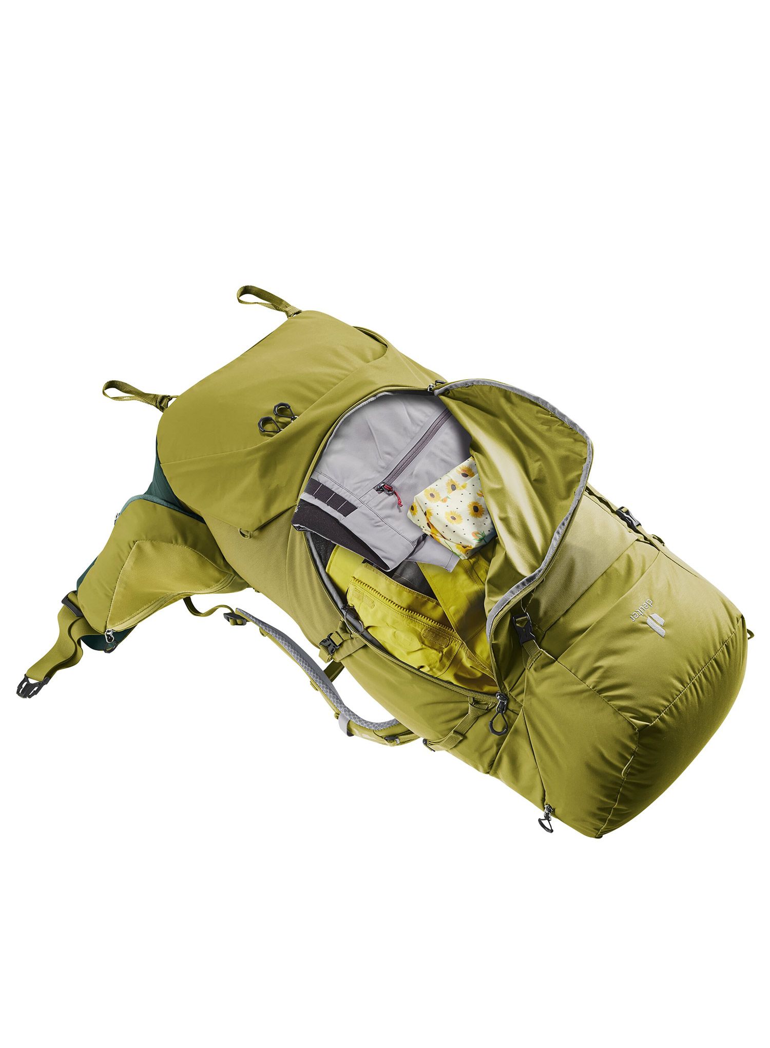 Trekový batoh Deuter Aircontact Core 70+10 - cactus/ivy