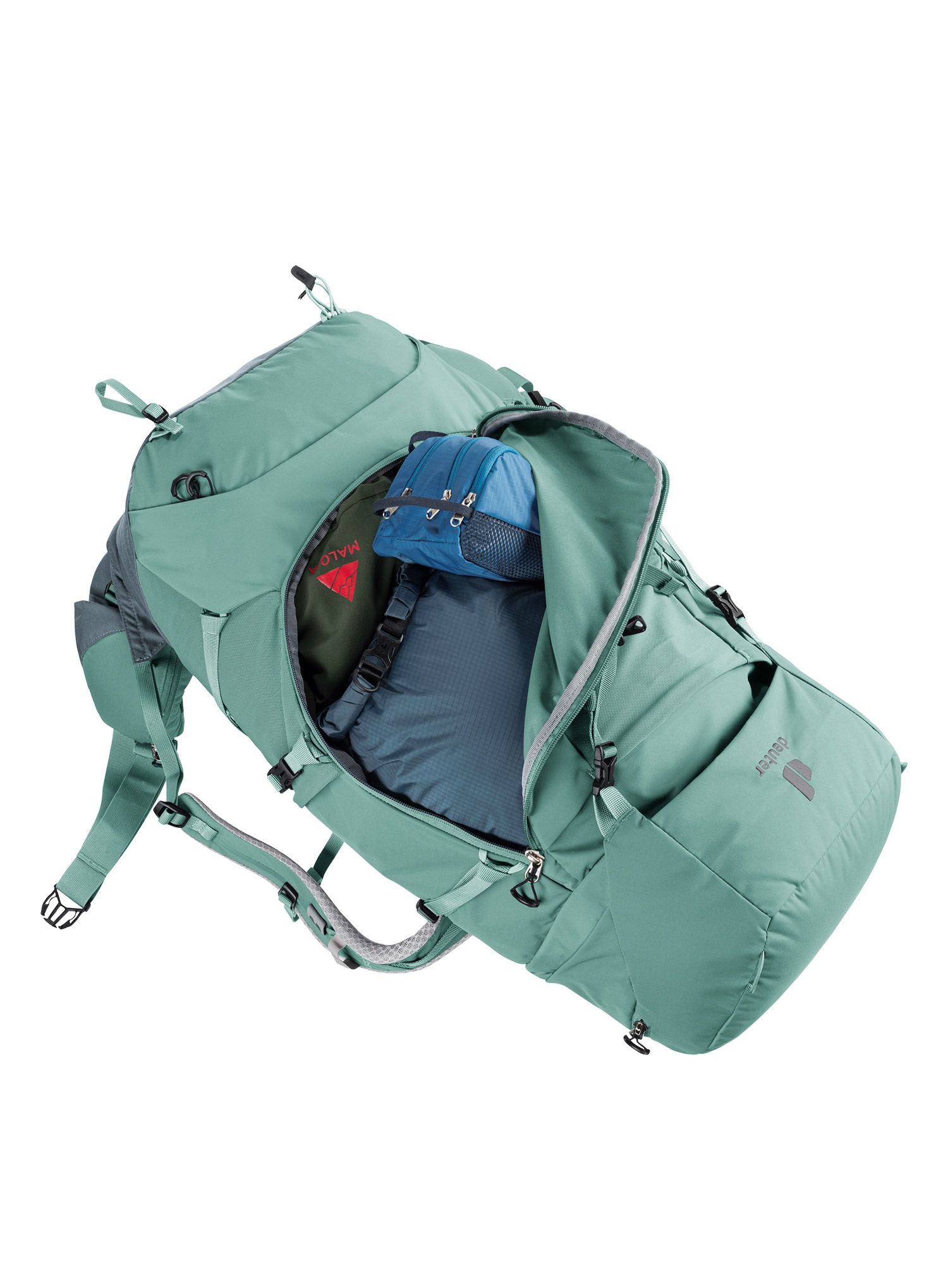Dámský trekový batoh Deuter Aircontact Core 45+10 SL - jade/graphite