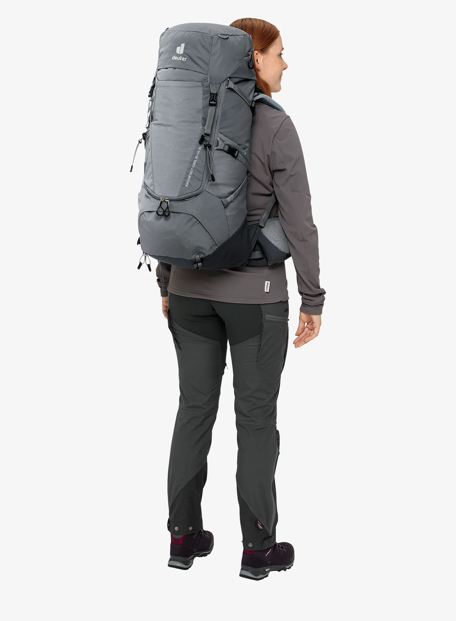 Dámský trekový batoh Deuter Aircontact Core 45 + 10 SL - graphite/black