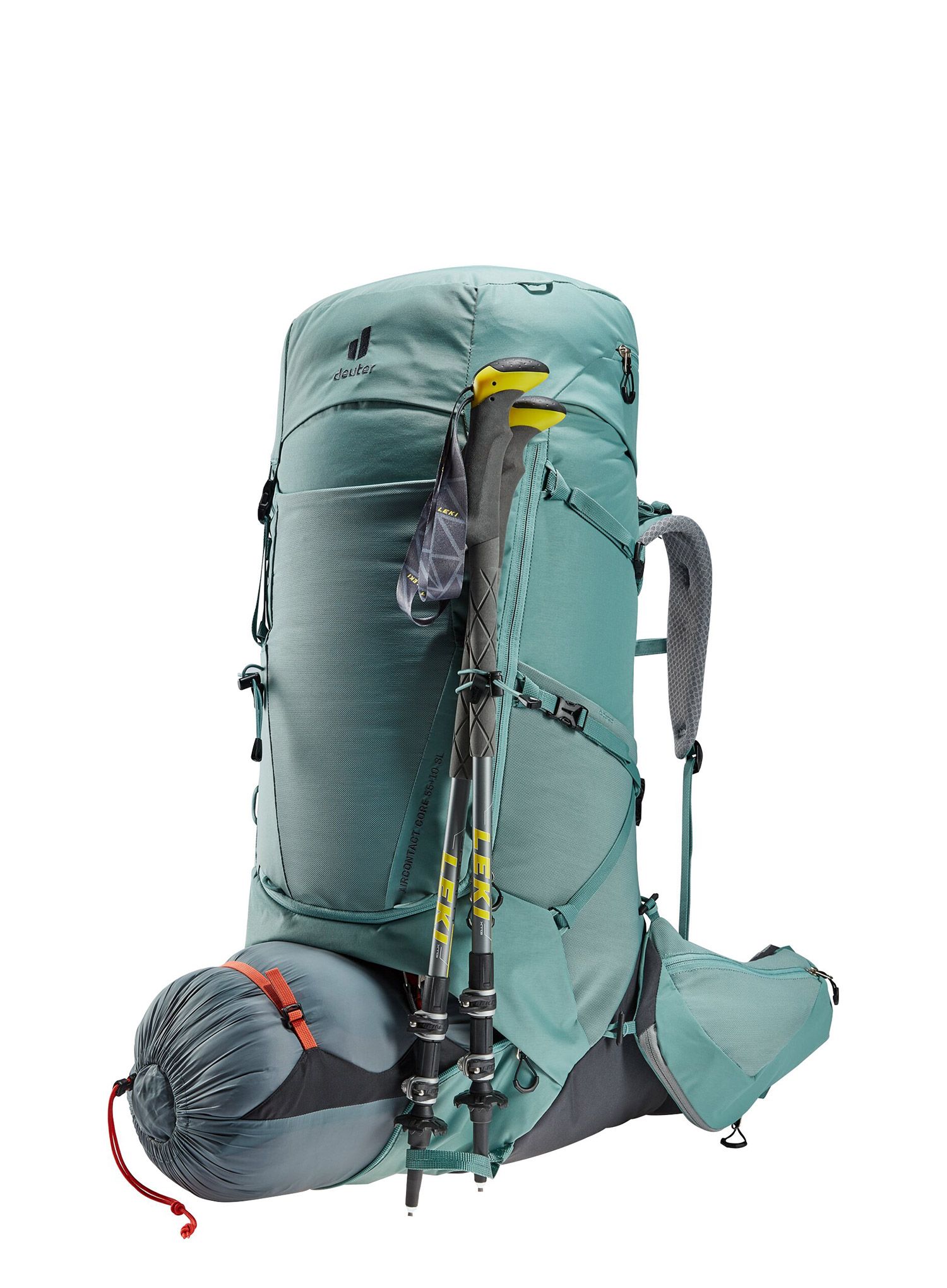 Dámský trekový batoh Deuter Aircontact Core 55+10 SL - jade/graphit