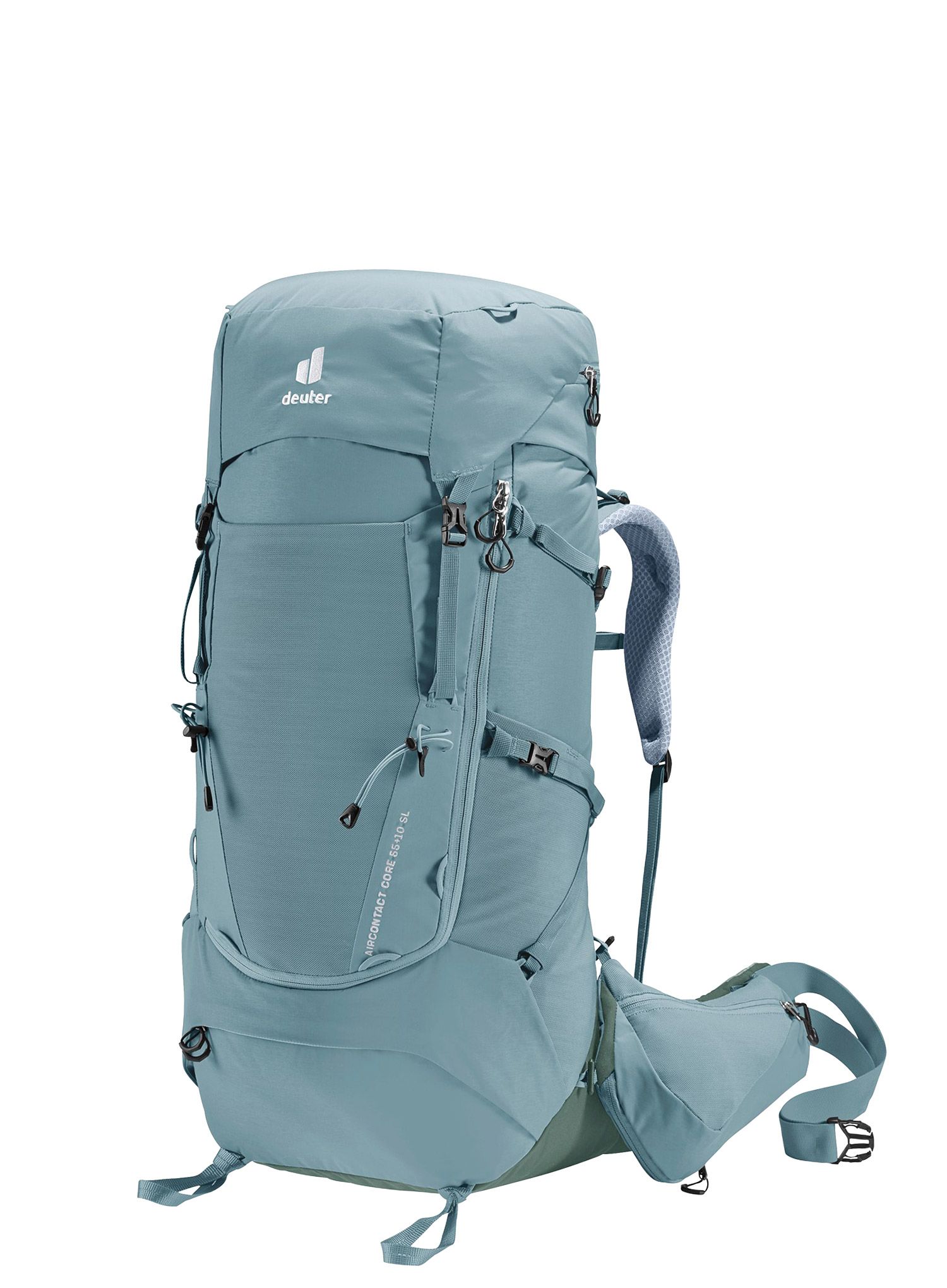 Dámský trekový batoh Deuter Aircontact Core 55+10 SL - shale/ivy/ivy