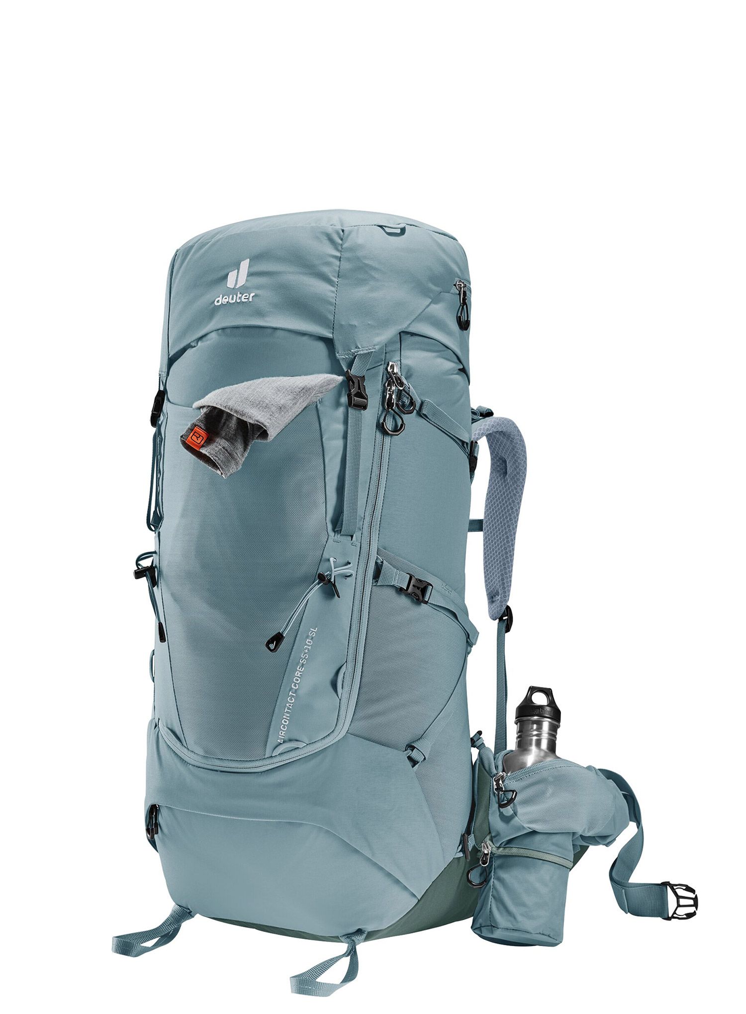 Dámský trekový batoh Deuter Aircontact Core 55+10 SL - shale/ivy/ivy