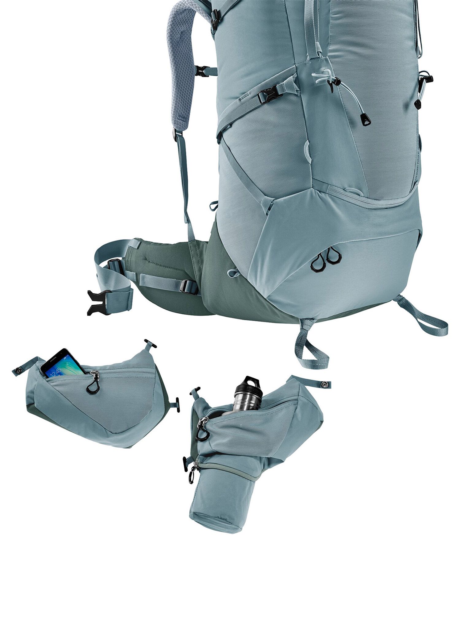 Dámský trekový batoh Deuter Aircontact Core 55+10 SL - shale/ivy/ivy
