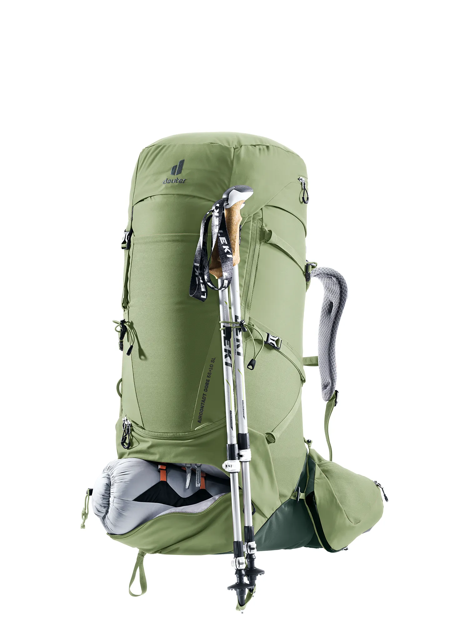 Dámský trekový batoh Deuter Aircontact Core 55 + 10 SL - grove/ivy