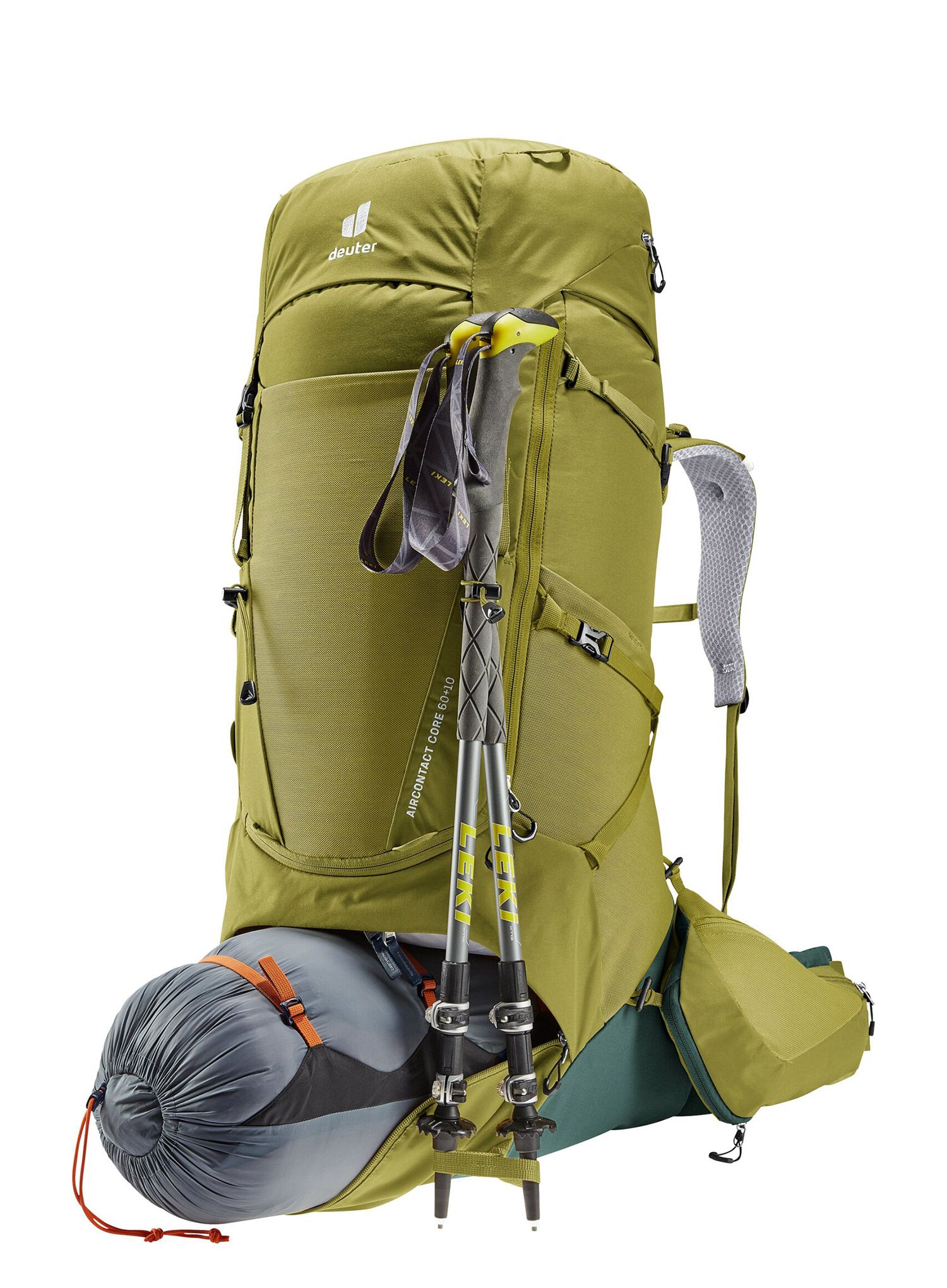 Trekový batoh Deuter Aircontact Core 60+10 - cactus/ivy