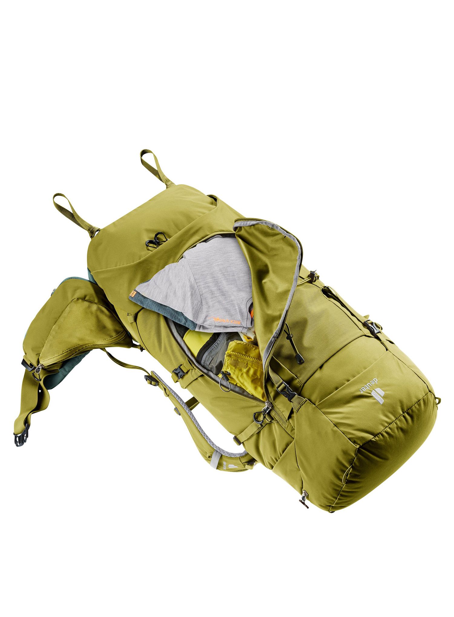 Trekový batoh Deuter Aircontact Core 60+10 - cactus/ivy