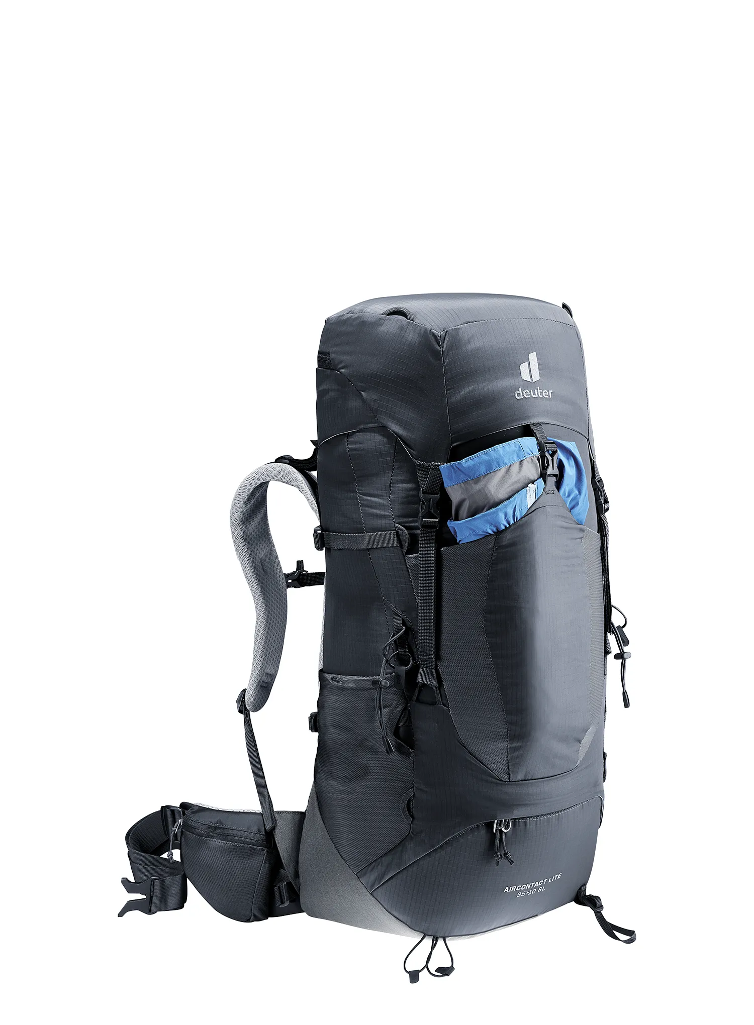 Dámský trekový batoh Deuter Aircontact Lite 35 + 10 SL - black/graphite