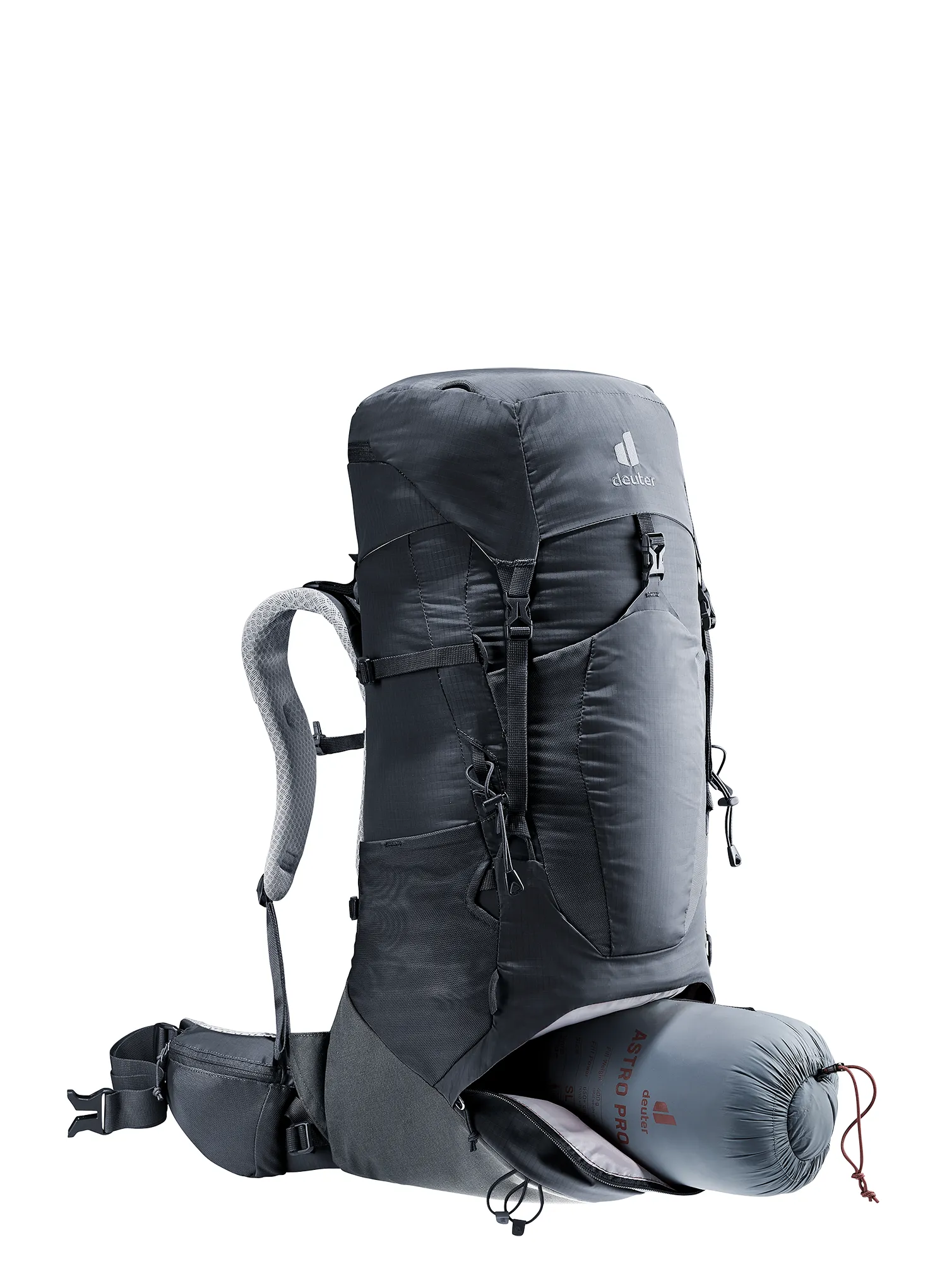 Dámský trekový batoh Deuter Aircontact Lite 35 + 10 SL - black/graphite