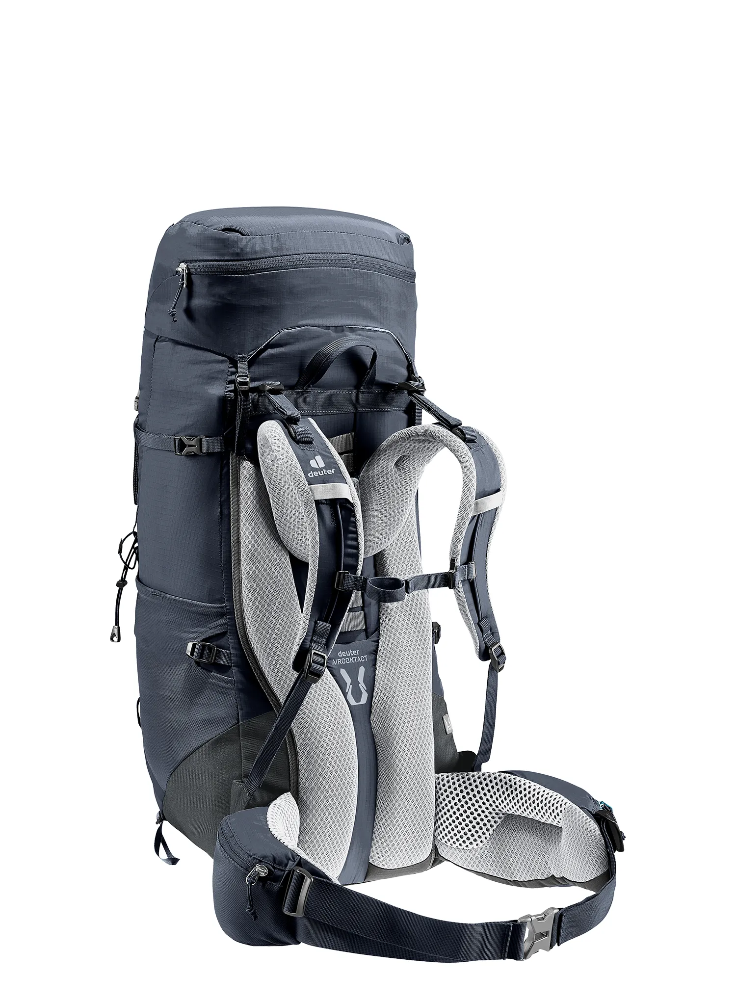 Dámský trekový batoh Deuter Aircontact Lite 45 + 10 SL - black/graphite